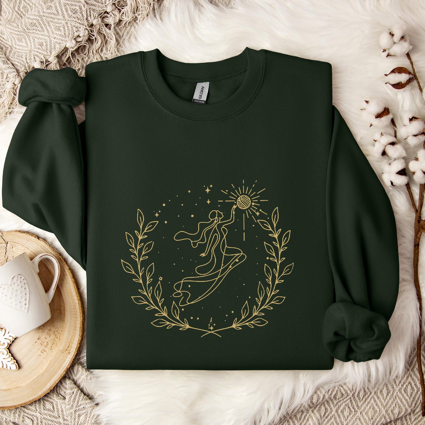 Goddess Cross Yarn Sweatshirt