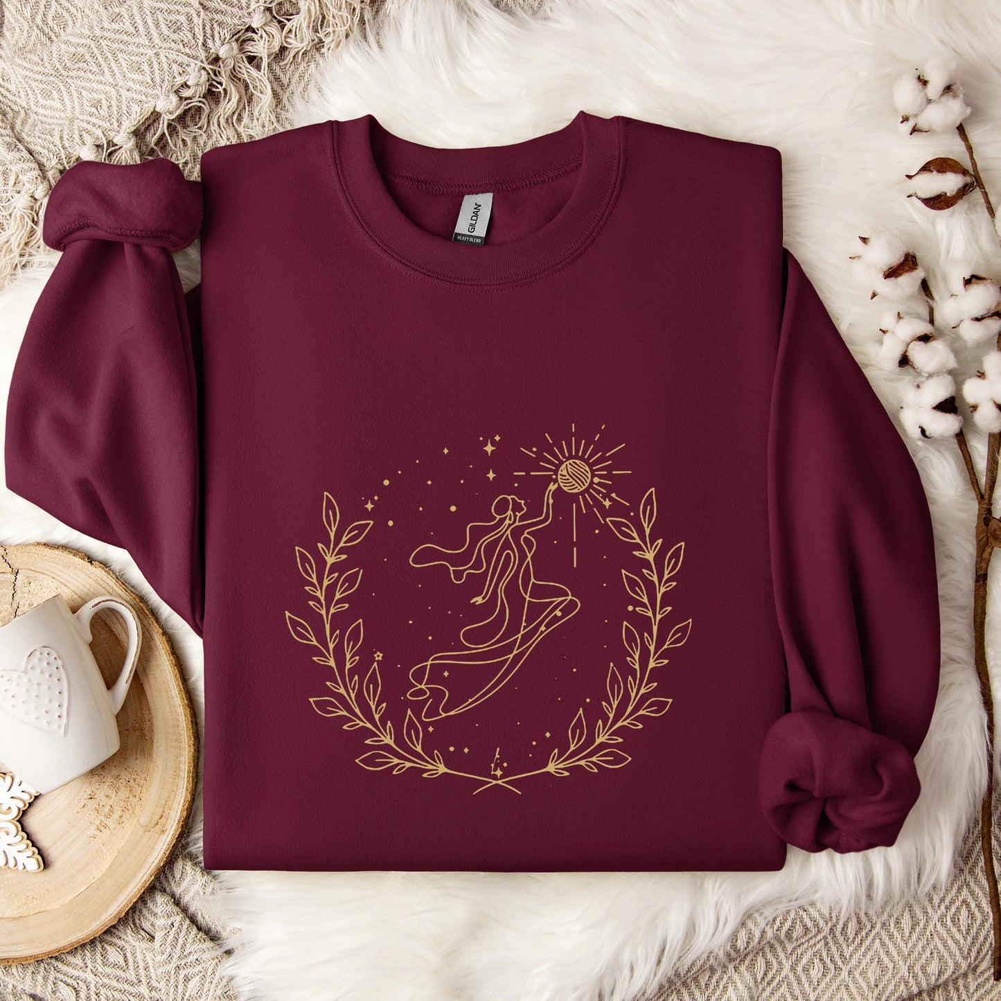 Goddess Cross Yarn Sweatshirt