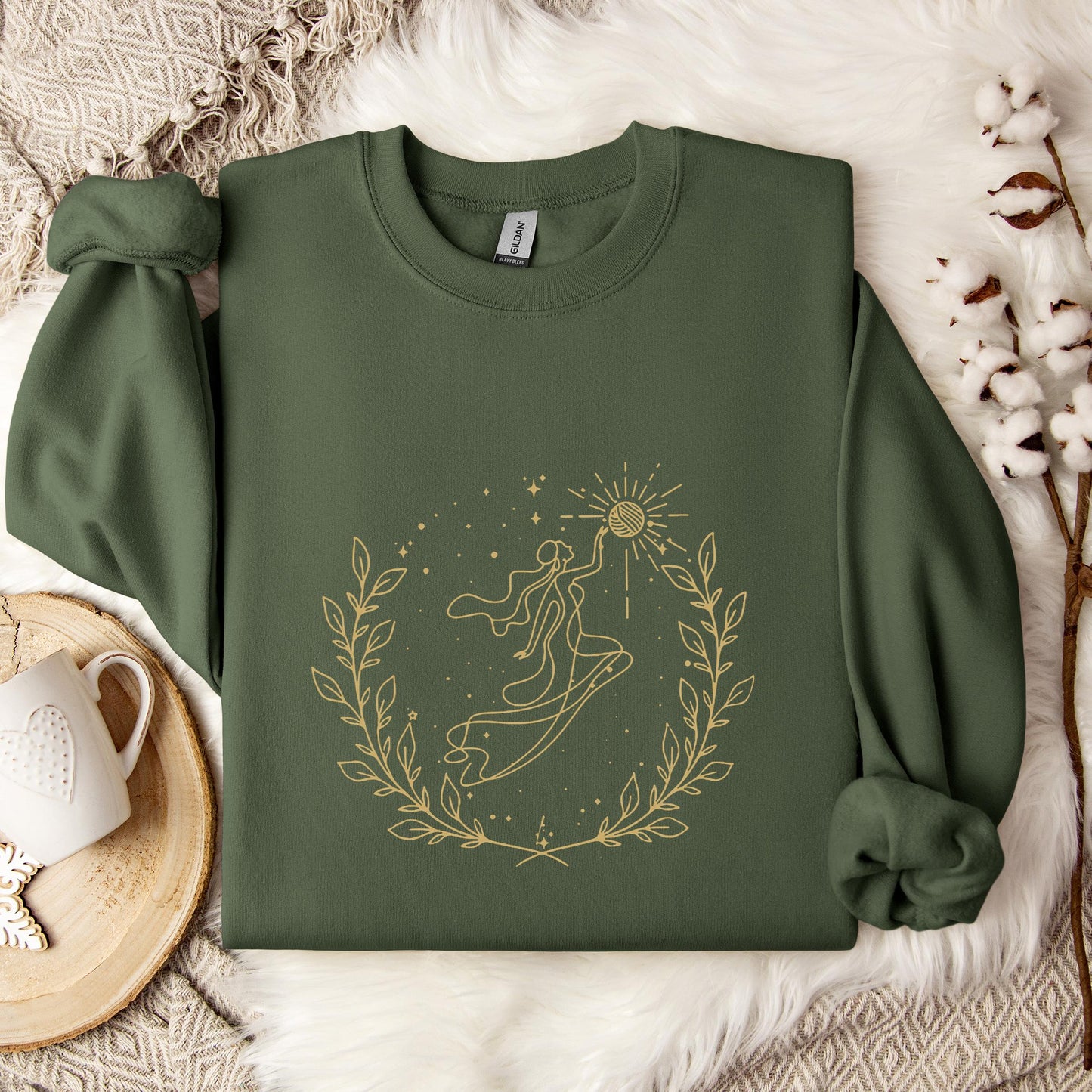 Goddess Cross Yarn Sweatshirt