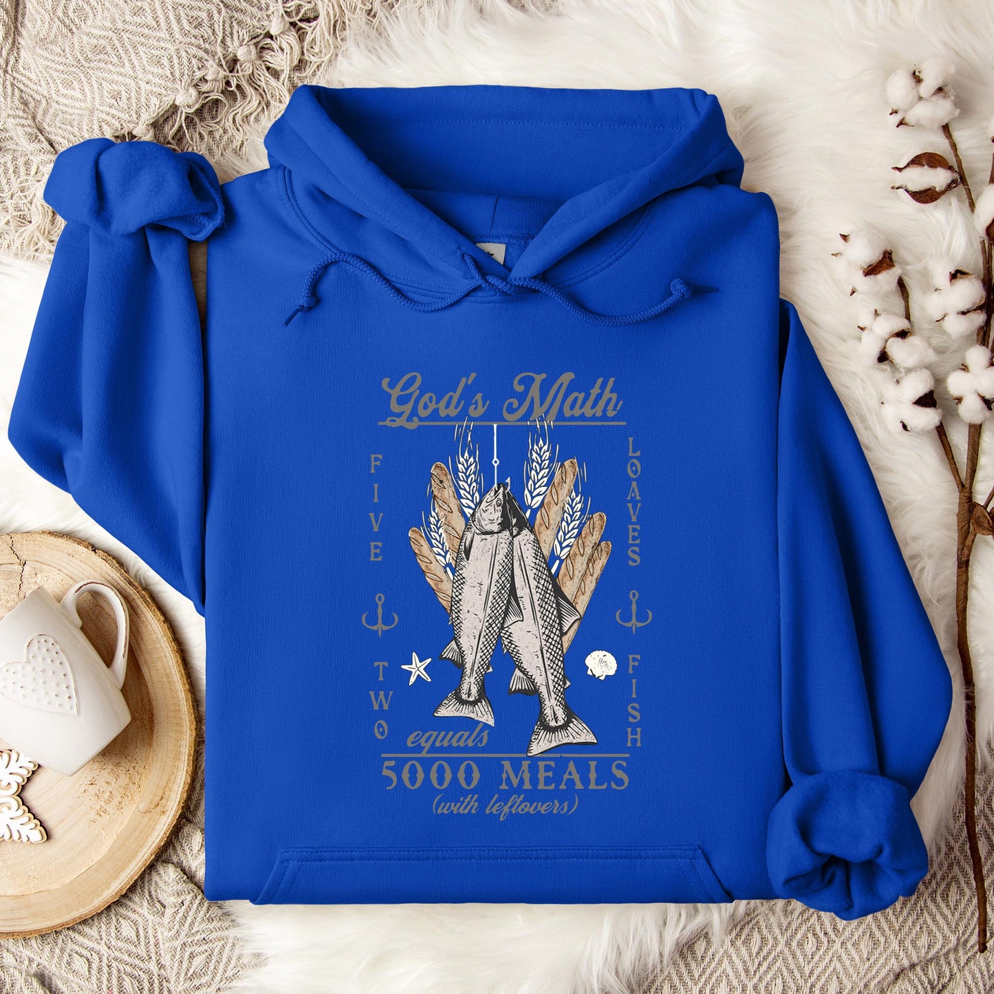 God's Math Five Loaves Two Fish Hoodie