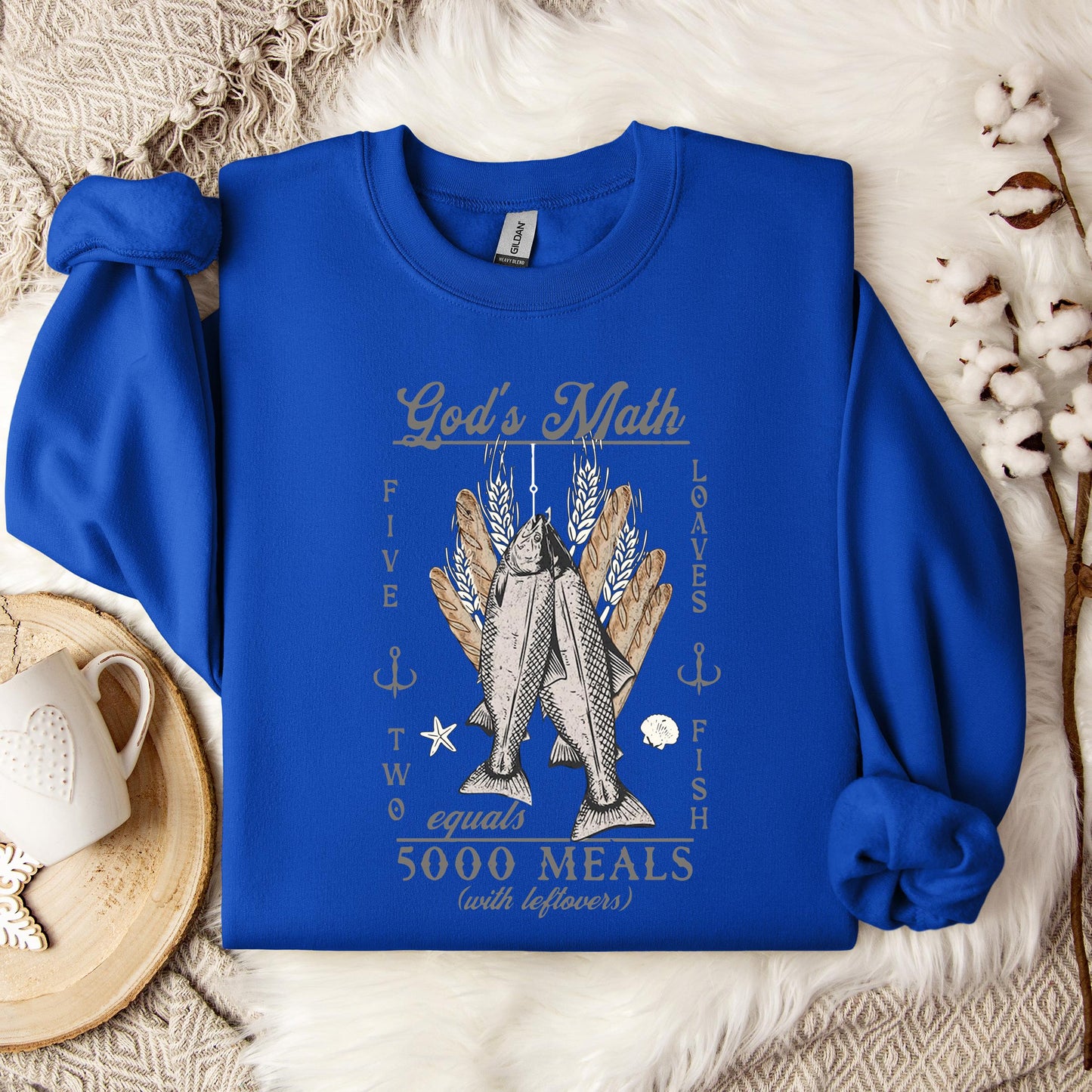 God's Math Five Loaves Two Fish Sweatshirt