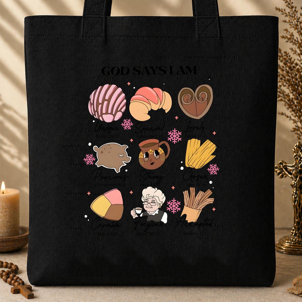 Gods Says I Am 02 Tote Bag