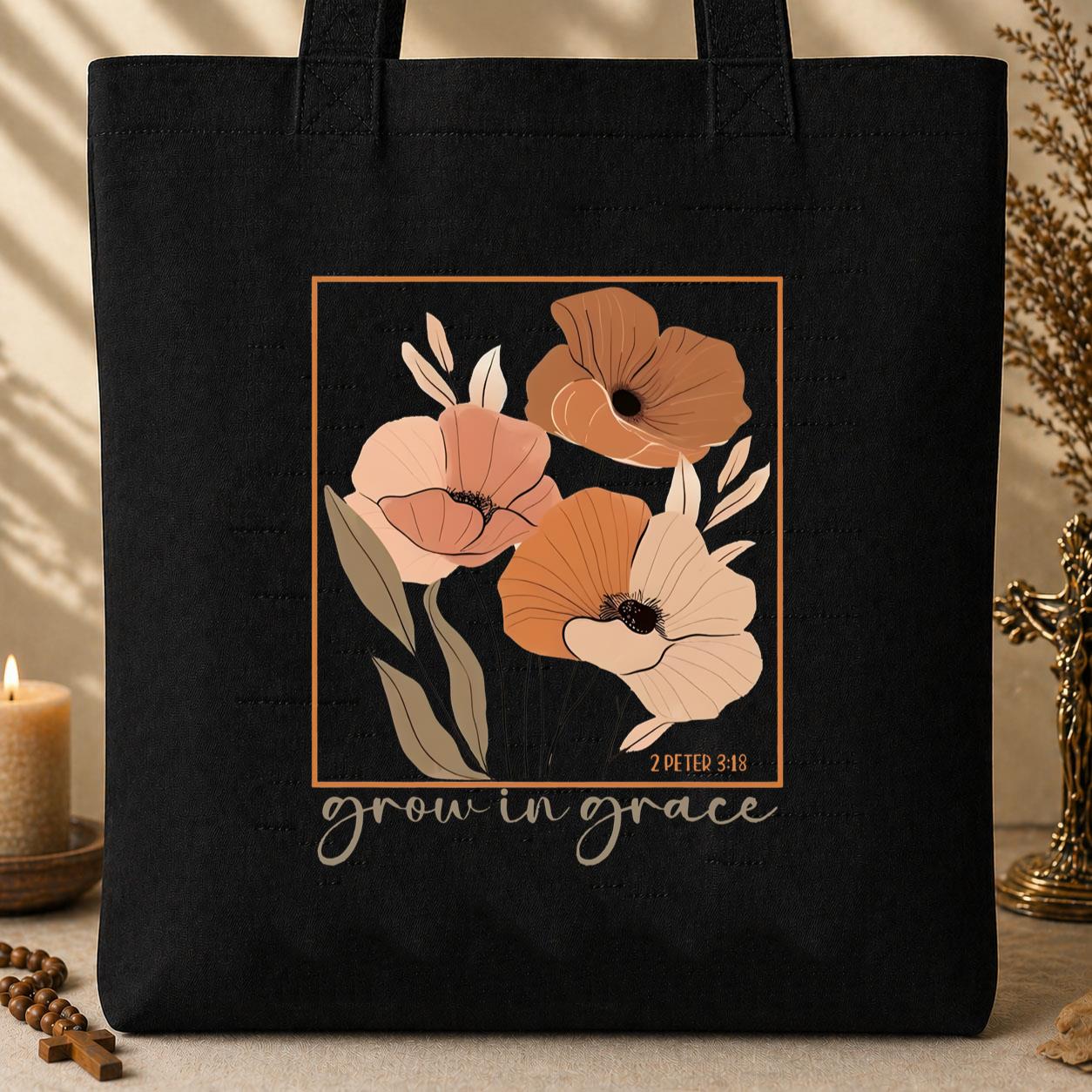 Grow In Grace 2 Peter 3.18 03 Tote Bag