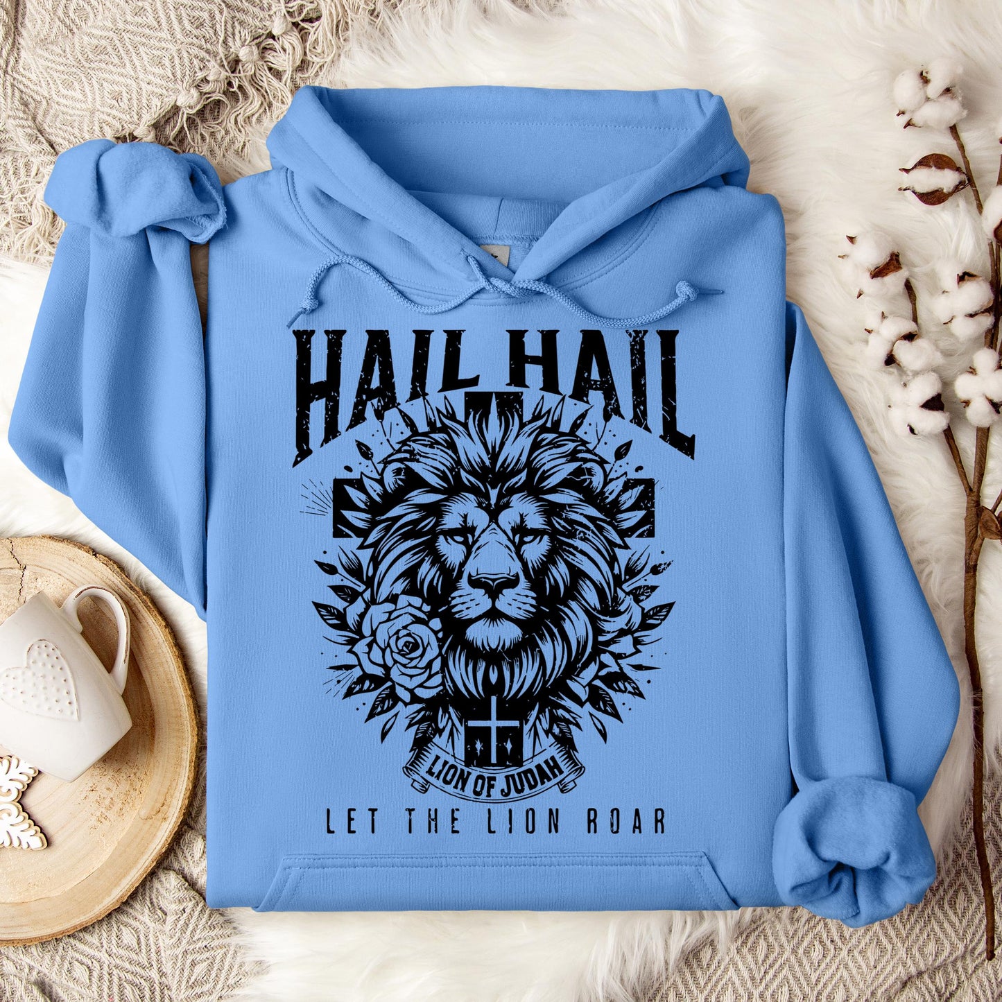 Hail Hail Lion of Judah Let The Lion Roar Hoodie