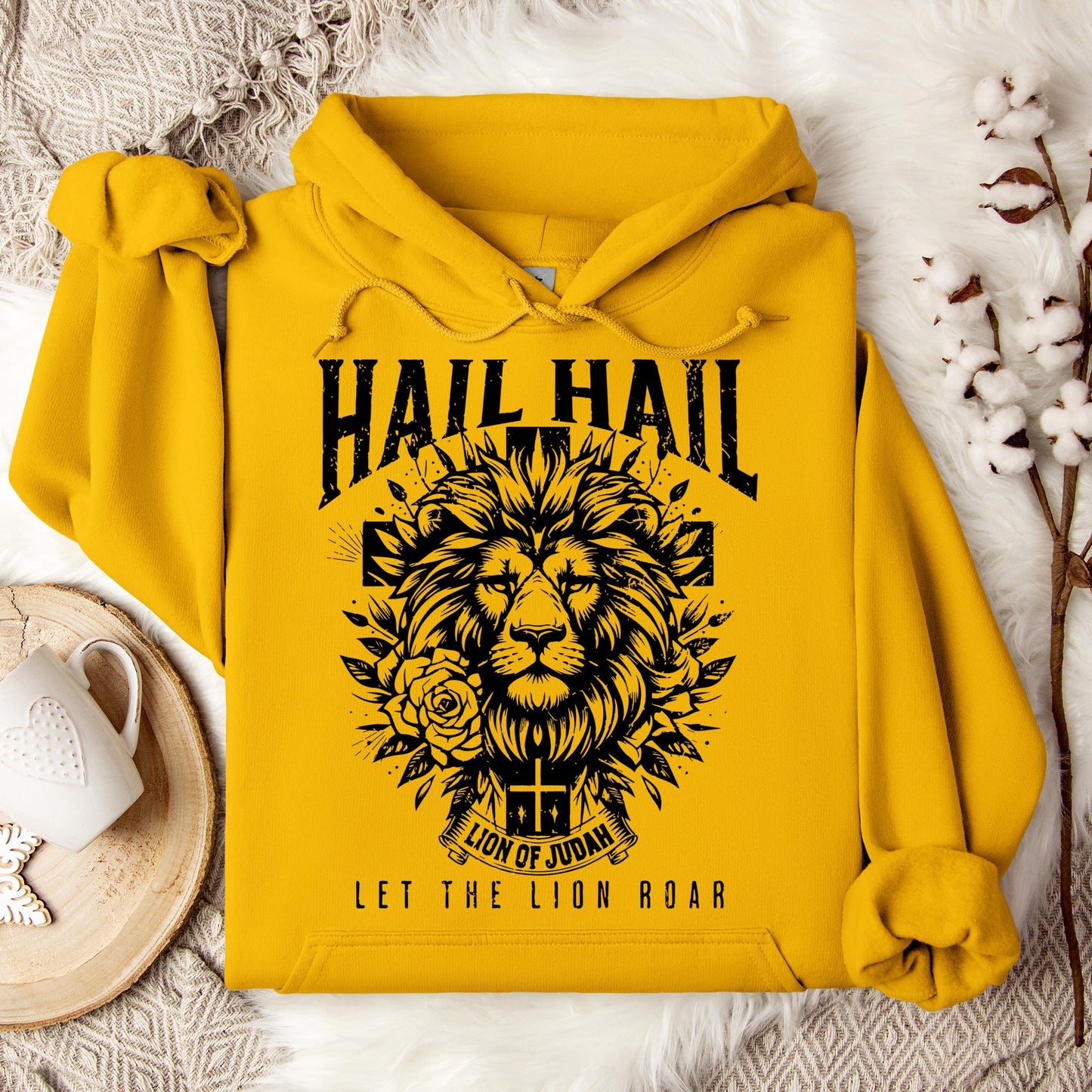 Hail Hail Lion of Judah Let The Lion Roar Hoodie