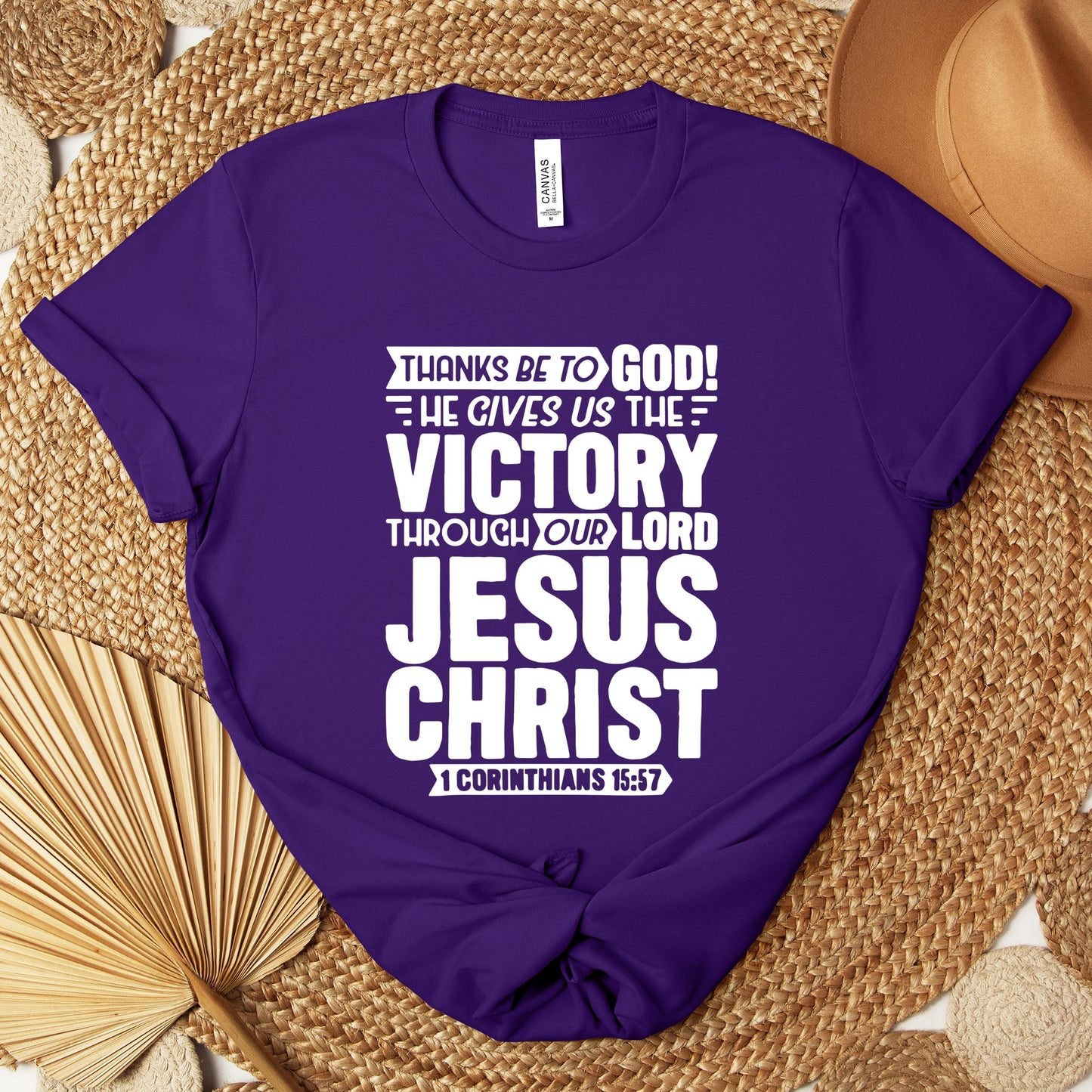 He Gives Us The Victory Through Our Lord 1 Corinthians 15.57 Premium T-shirt