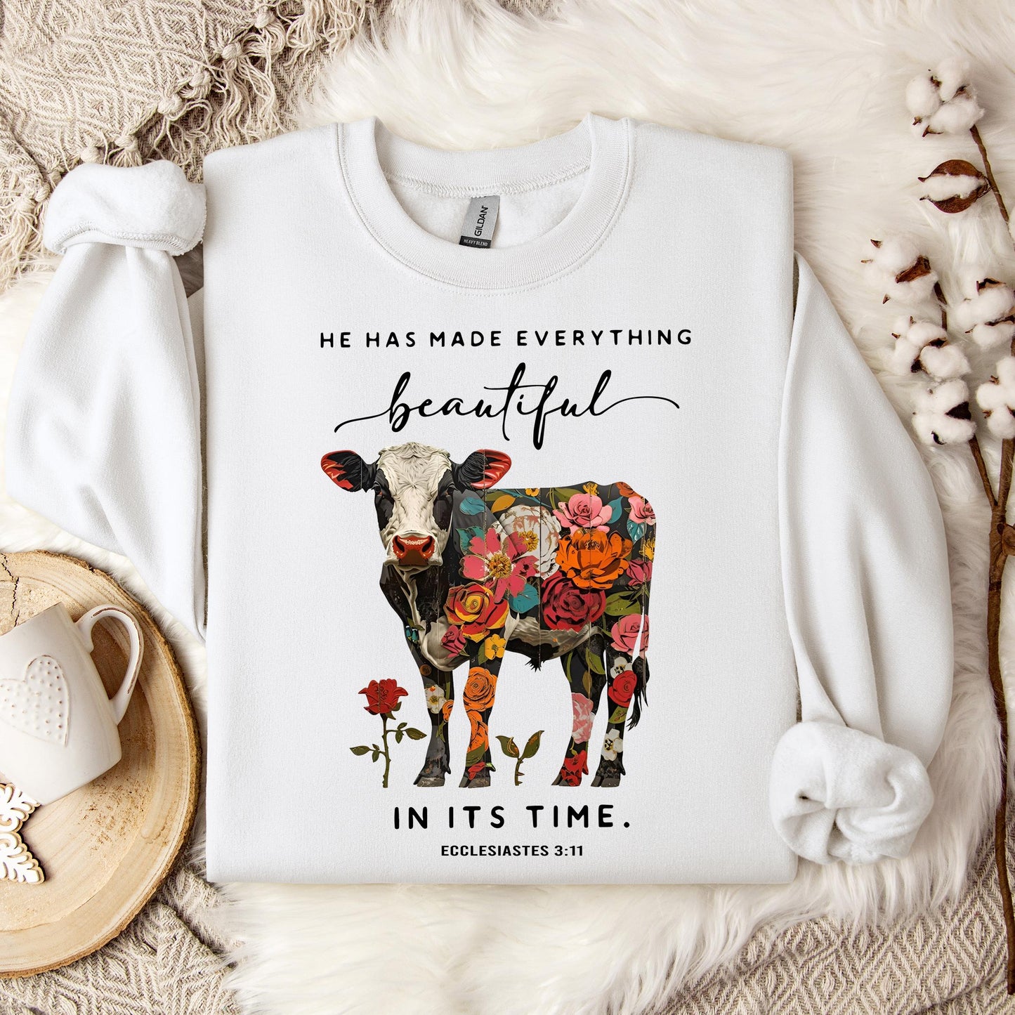 He Has Made Everything Beautiful In Its Time Ecclesiastes 3.11 01 Sweatshirt