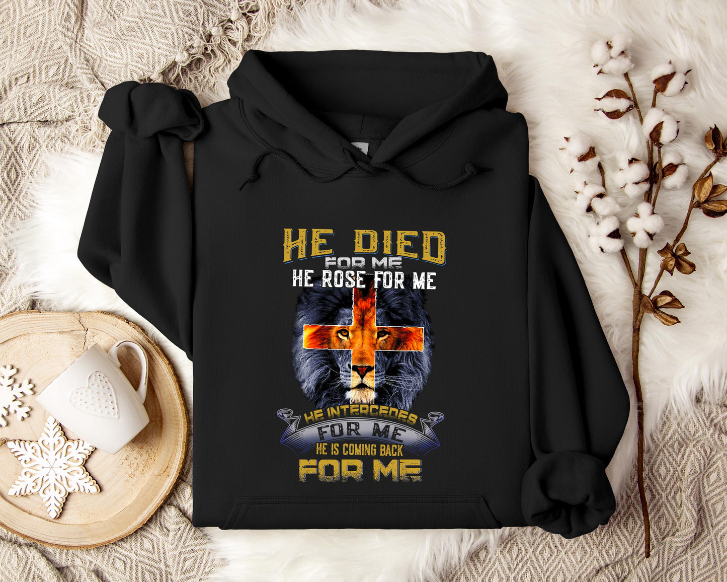 He Is Coming Back For Me Lion Hoodie