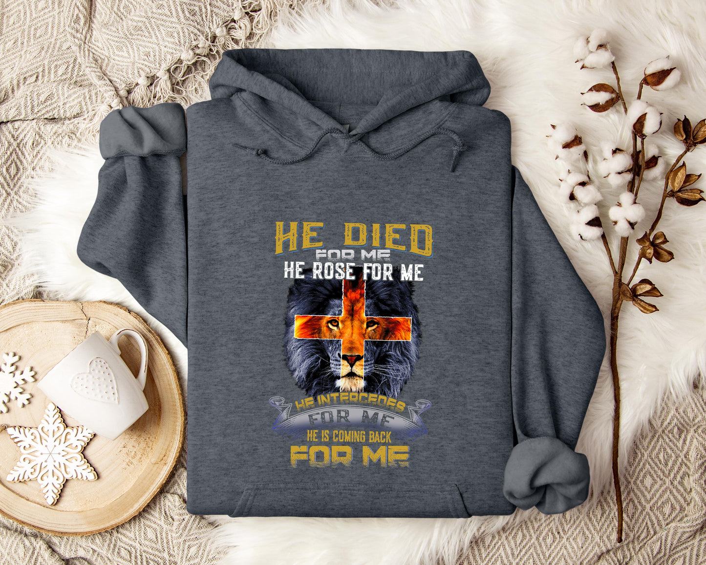He Is Coming Back For Me Lion Hoodie