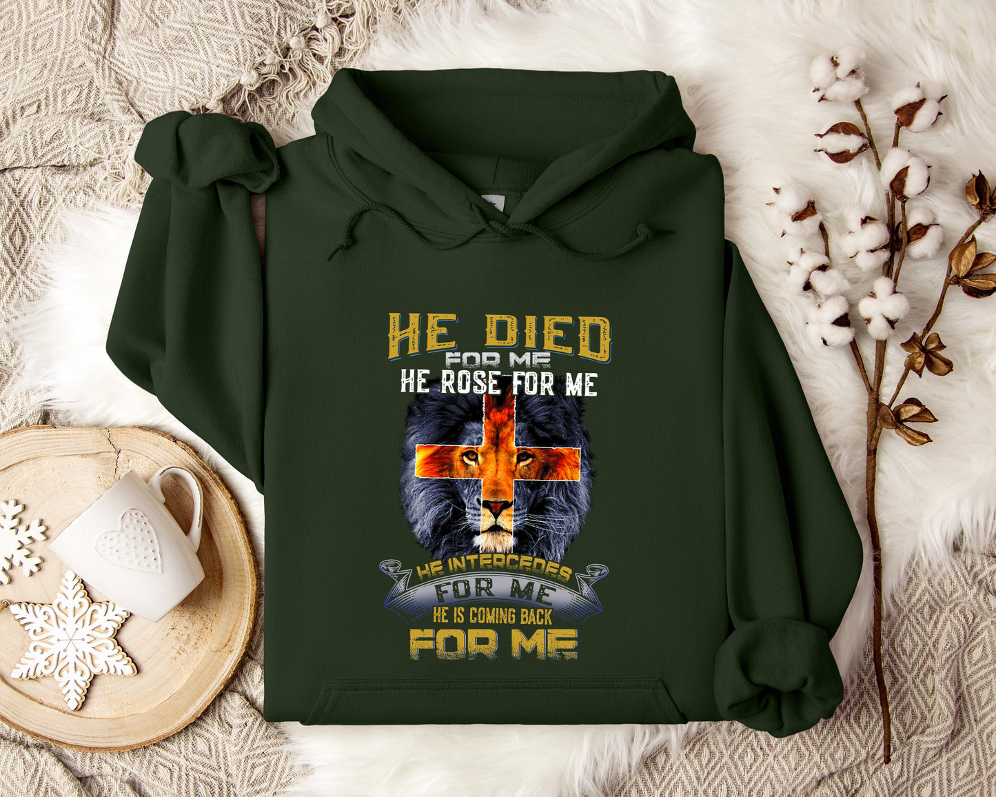 He Is Coming Back For Me Lion Hoodie