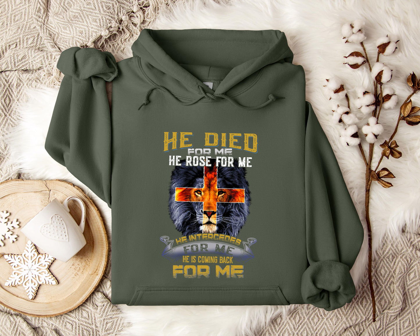 He Is Coming Back For Me Lion Hoodie