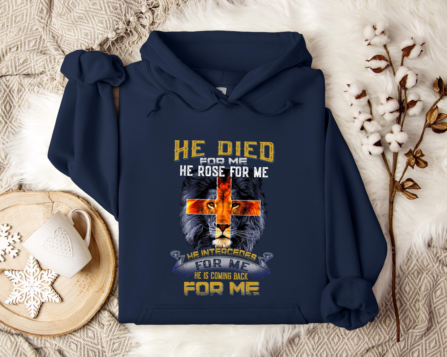 He Is Coming Back For Me Lion Hoodie
