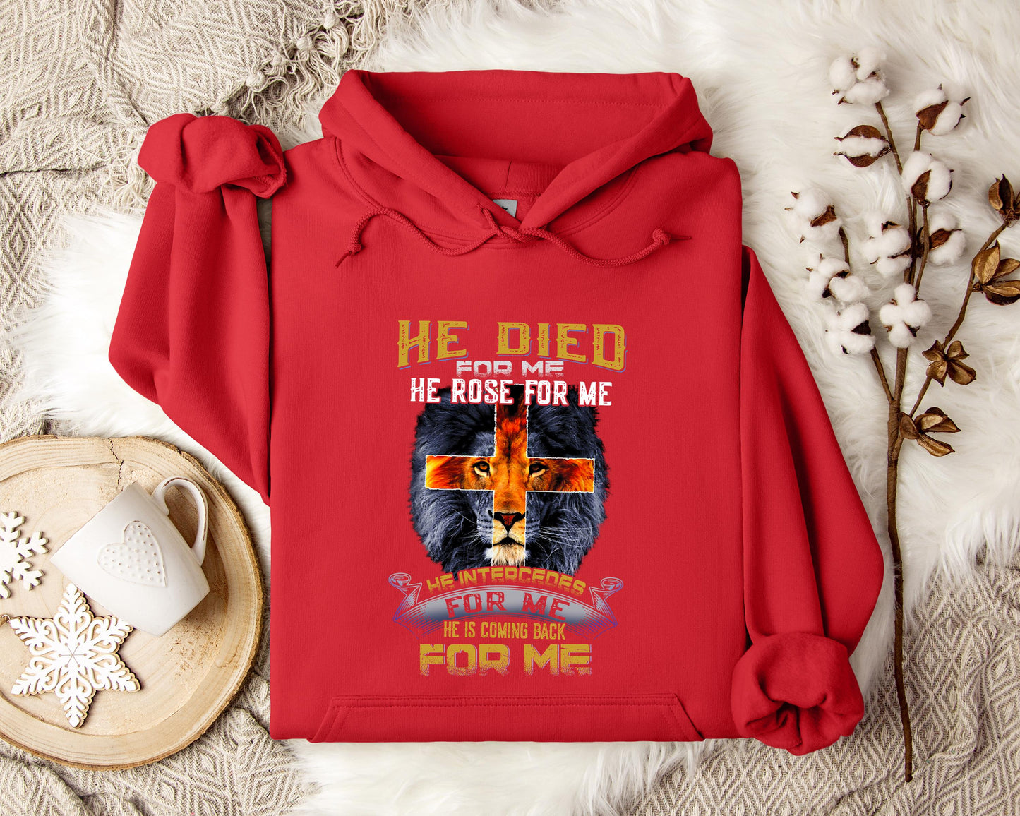 He Is Coming Back For Me Lion Hoodie
