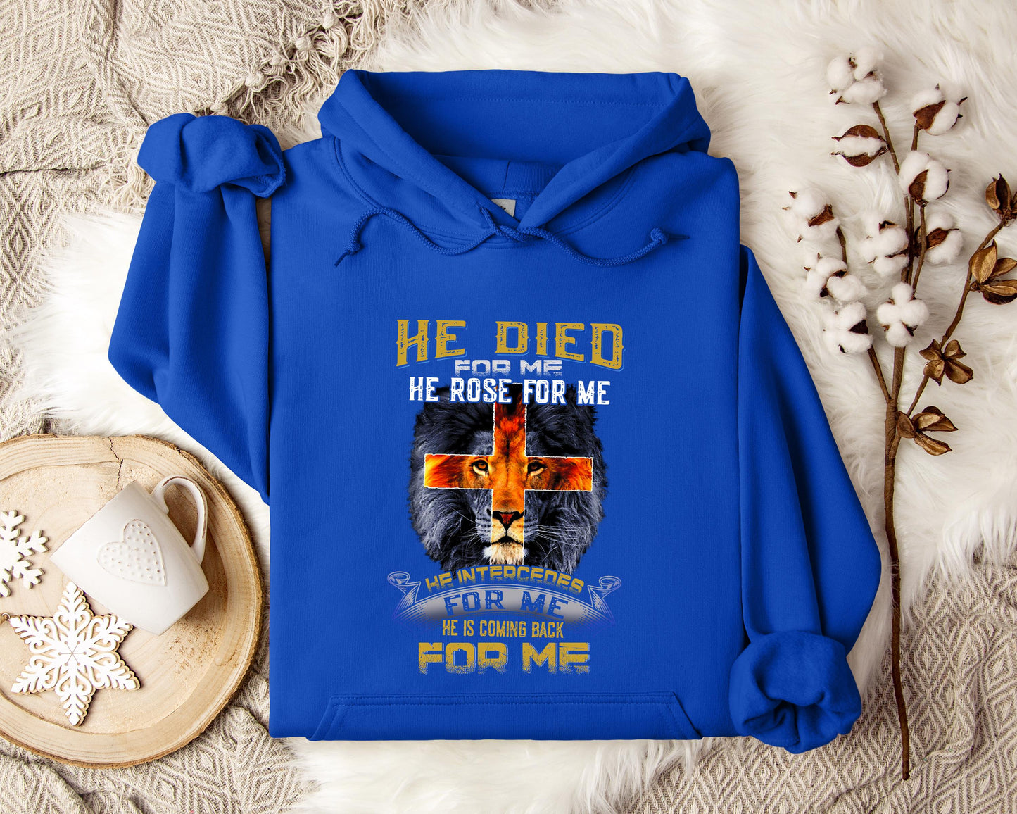 He Is Coming Back For Me Lion Hoodie