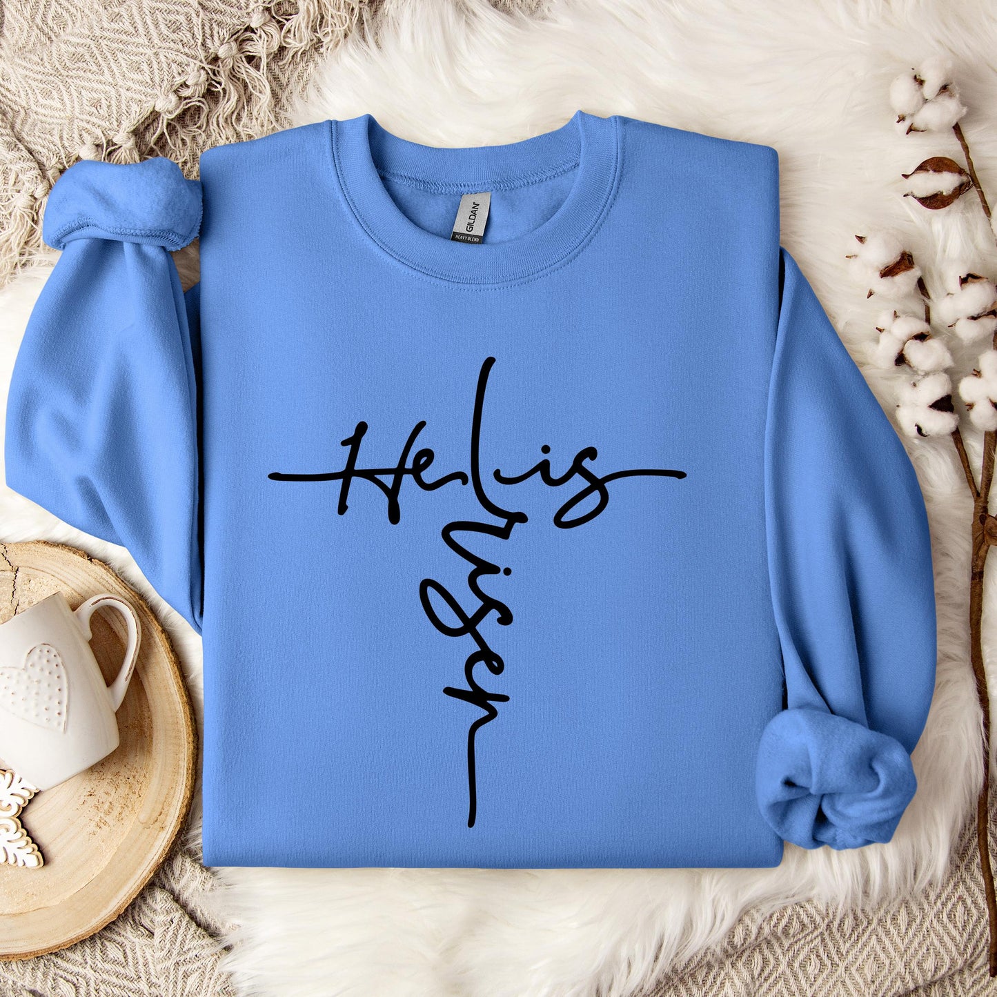 He Is Risen Cross Sweatshirt
