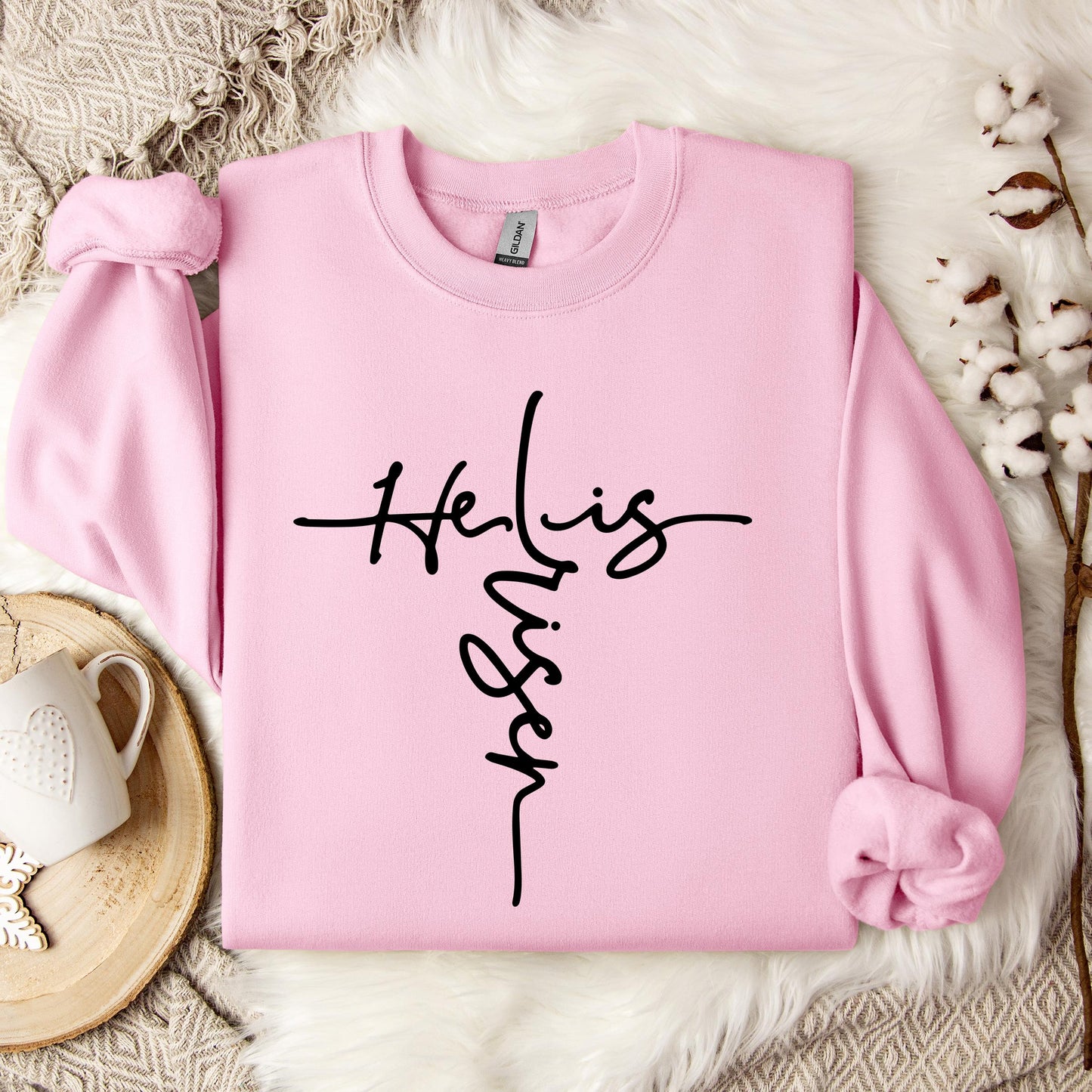 He Is Risen Cross Sweatshirt