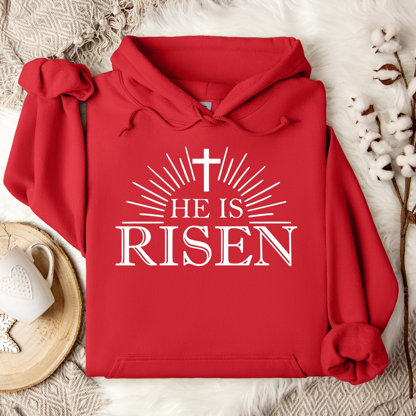He Is Risen Matthew 28.6 03 Hoodie