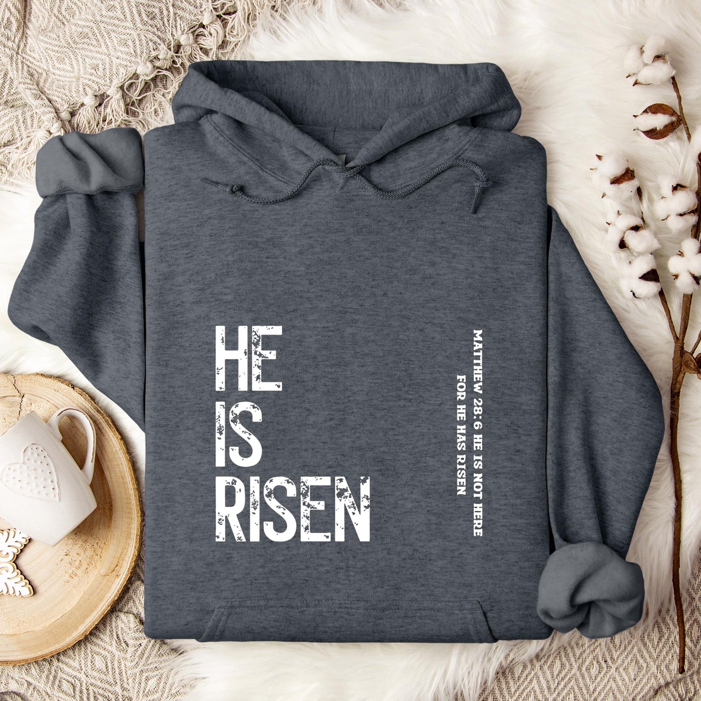He Is Risen Matthew 28.6 Hoodie