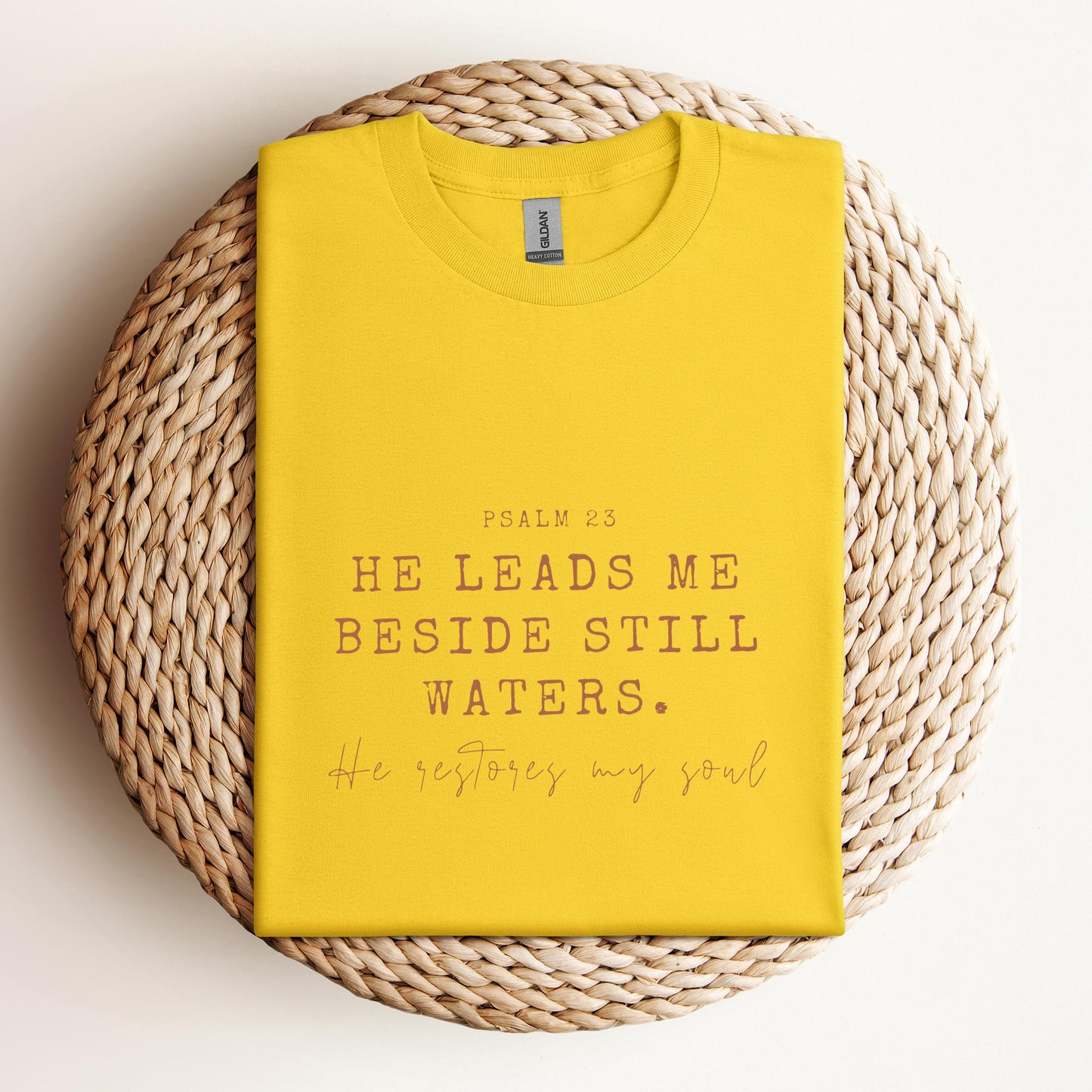 He Leads Me Beside Still Waters He Restores My Soul Psalm 23