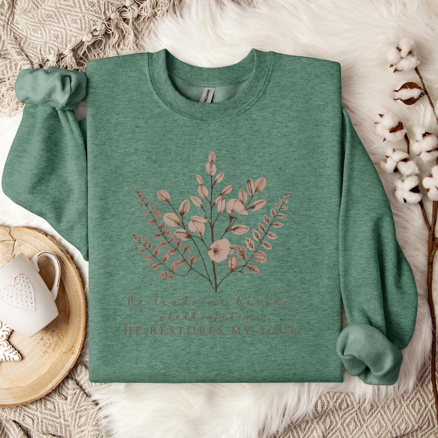 He Restores My Soul Sweatshirt