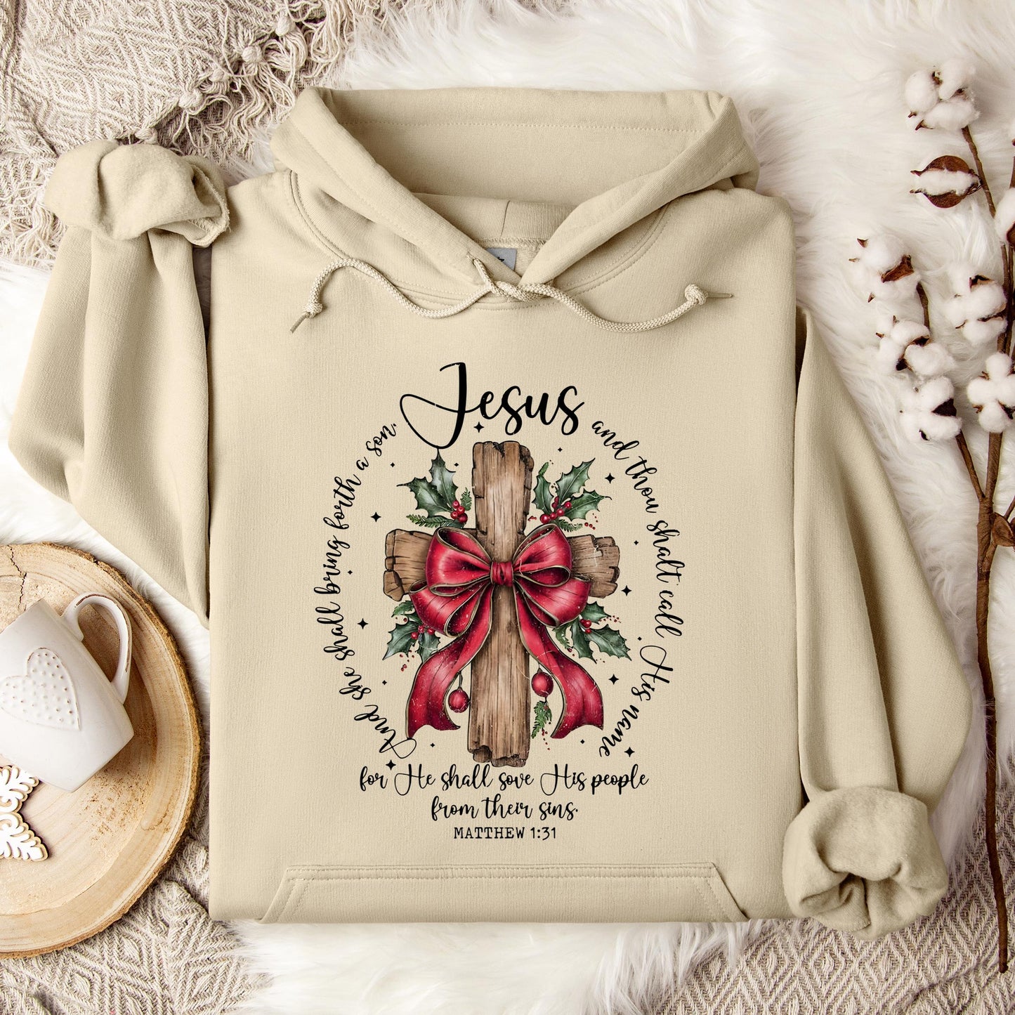 He Shall Save His People From Their Sins Matthew 1.31 Hoodie