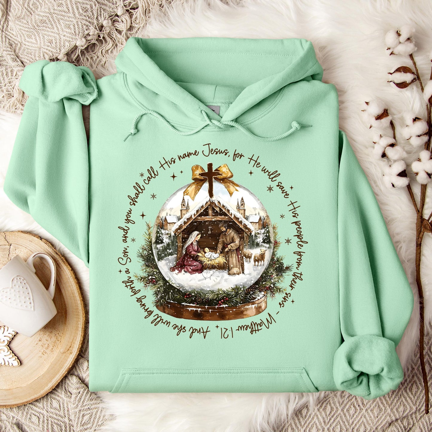 He Will Save His People From Their Sins Matthew 1.21 Hoodie