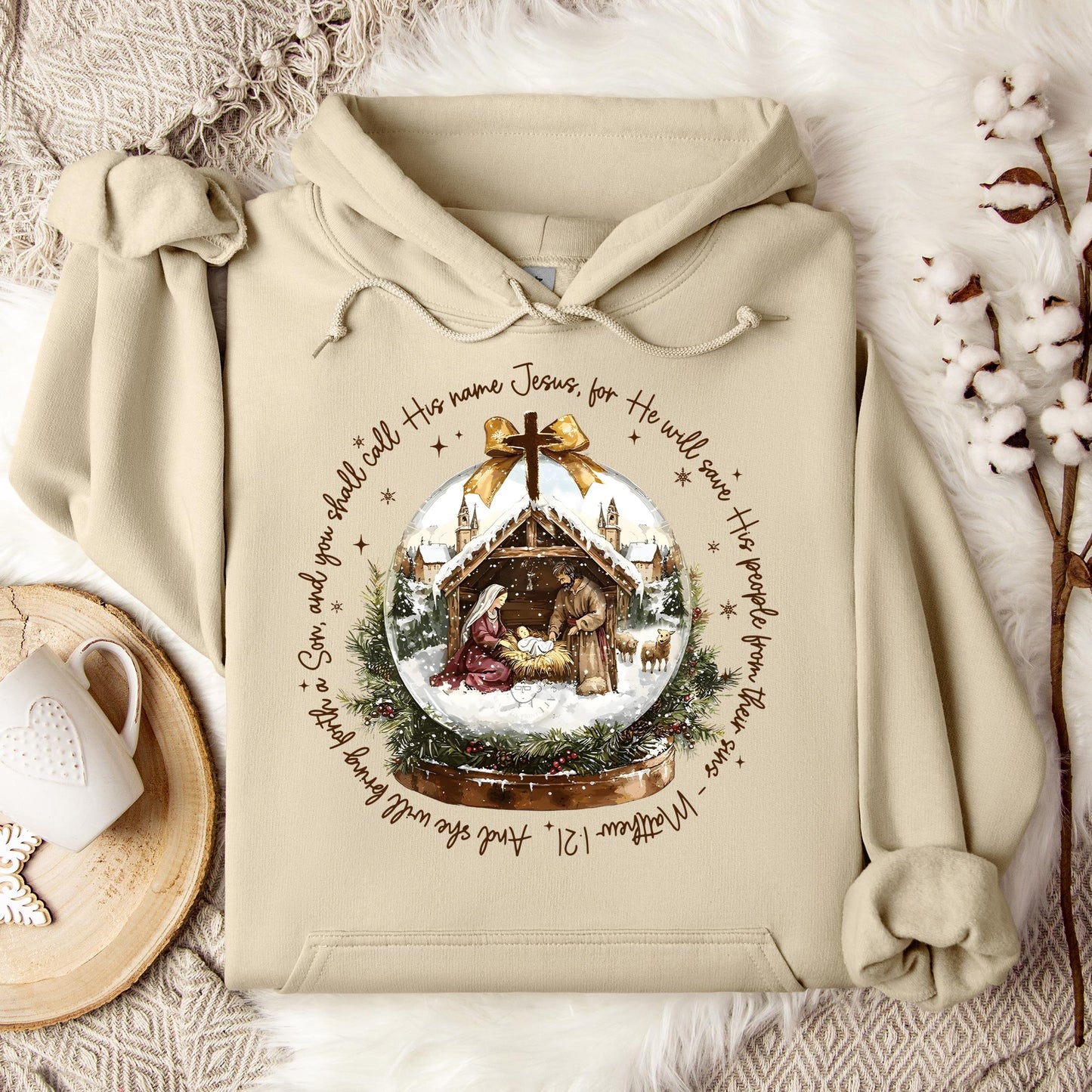 He Will Save His People From Their Sins Matthew 1.21 Hoodie