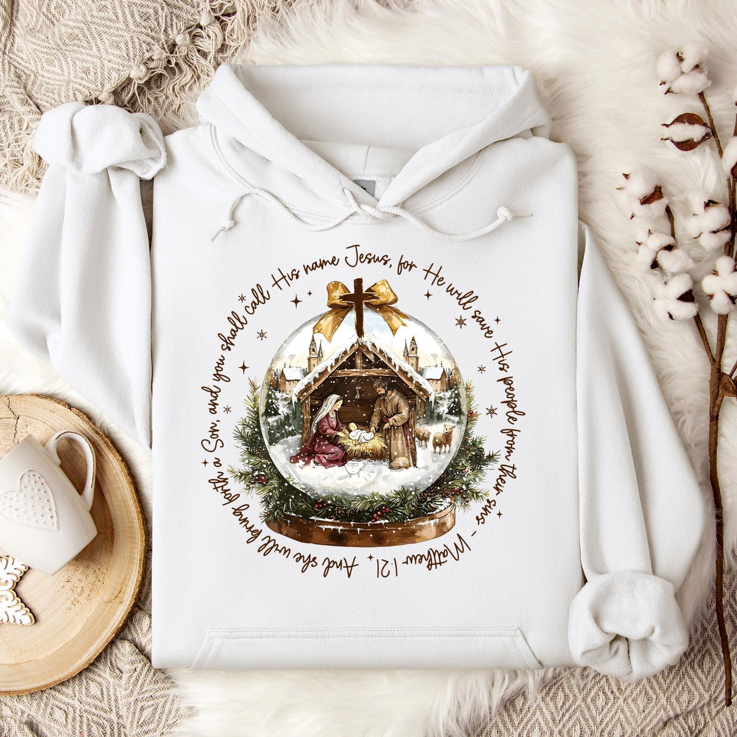 He Will Save His People From Their Sins Matthew 1.21 Hoodie