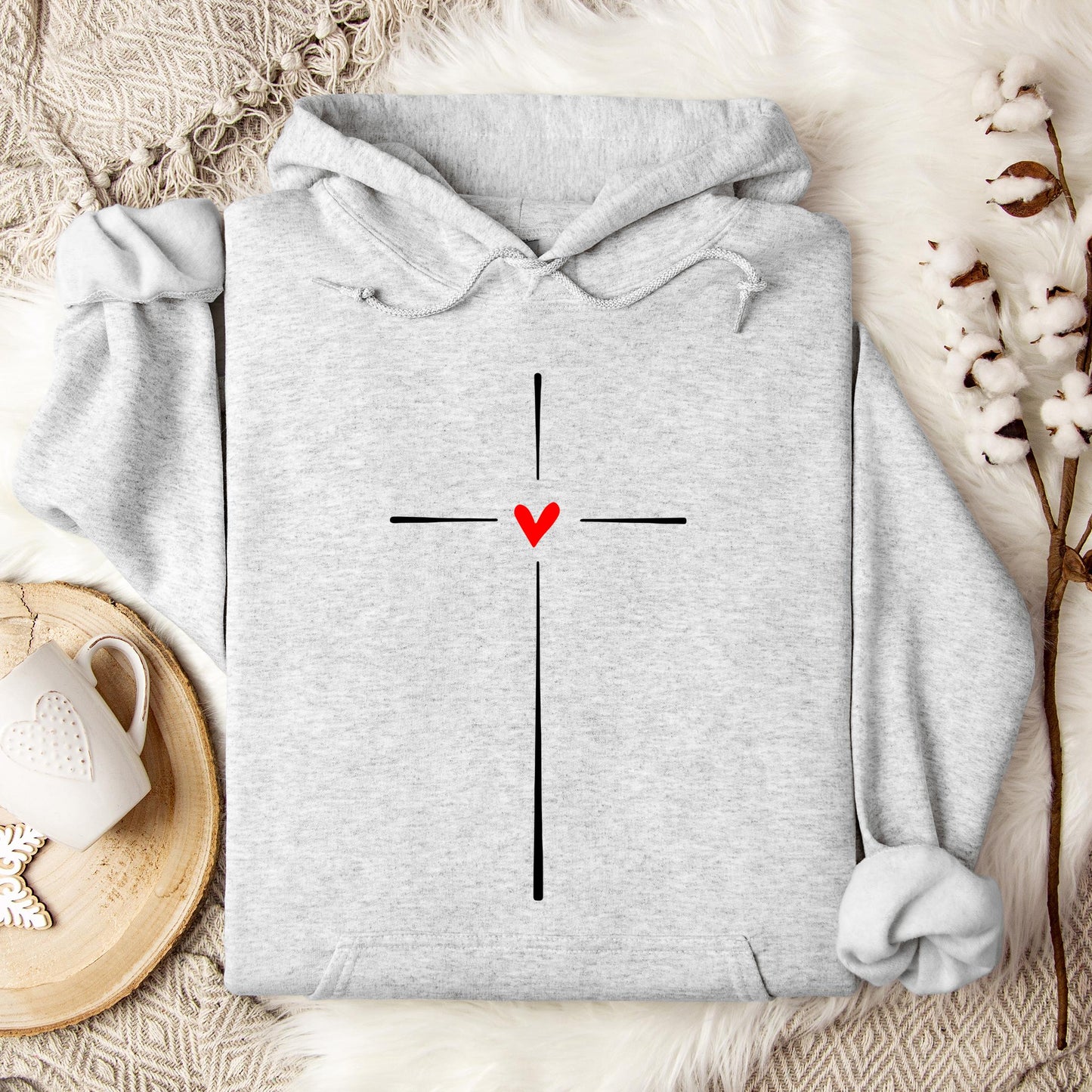 Heart Cross 02 Hoodie