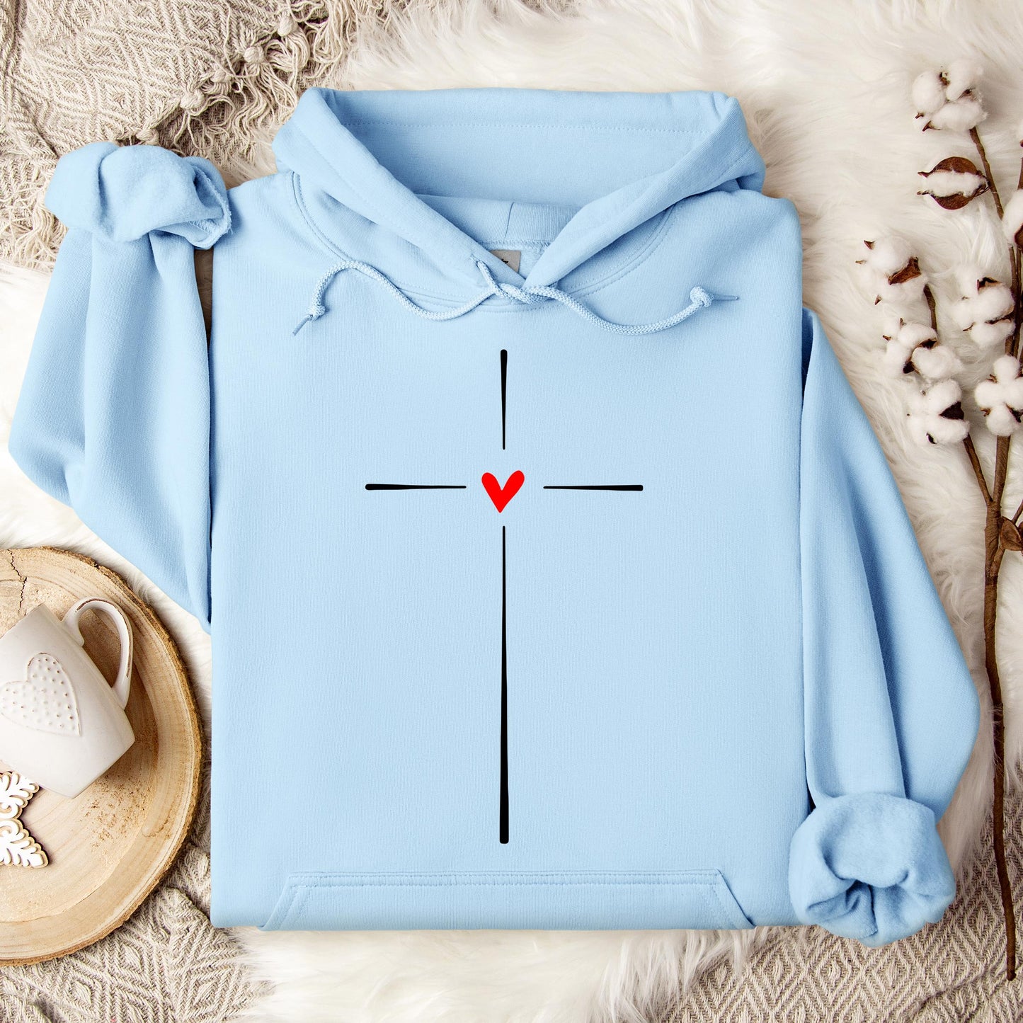 Heart Cross 02 Hoodie