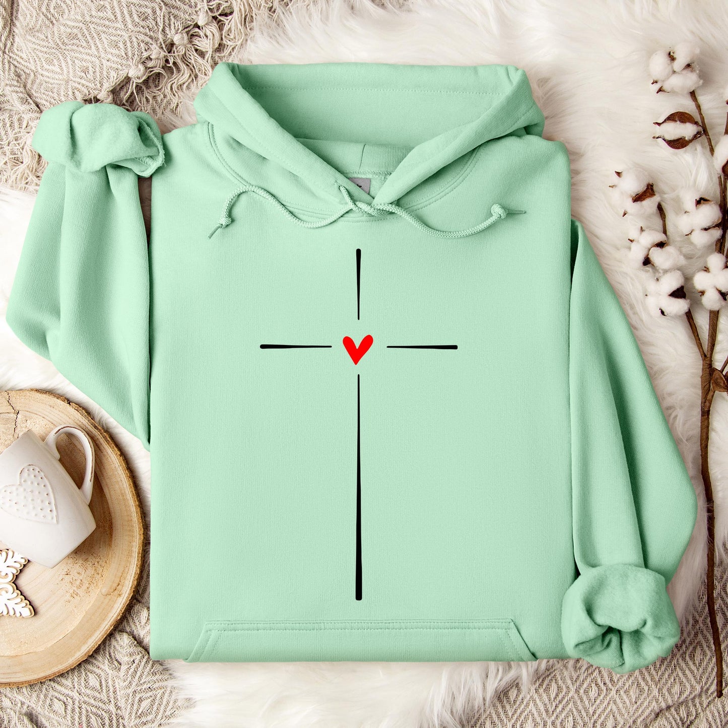 Heart Cross 02 Hoodie