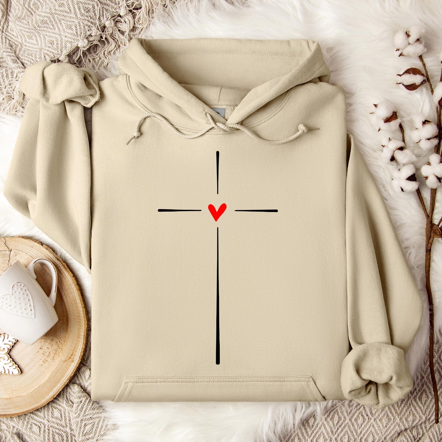 Heart Cross 02 Hoodie