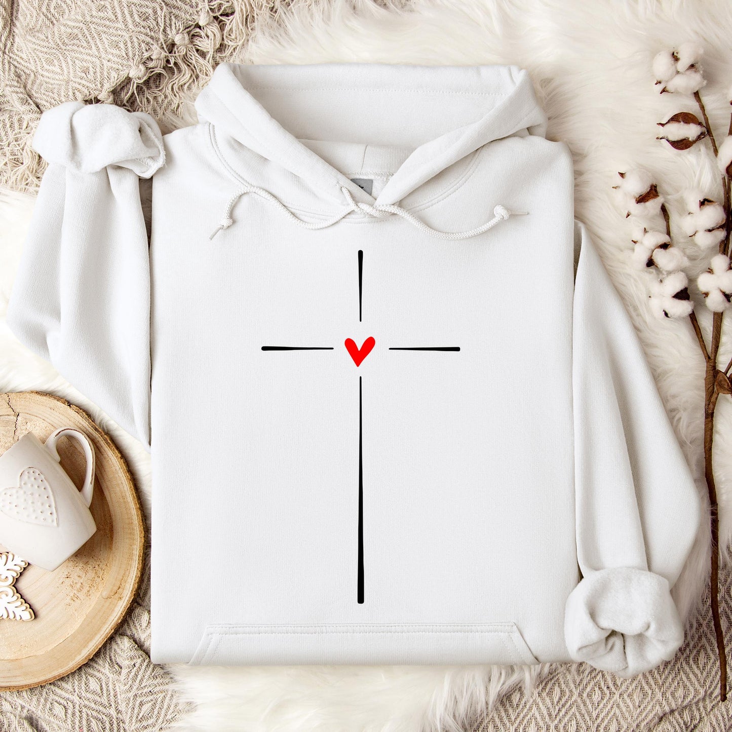 Heart Cross 02 Hoodie
