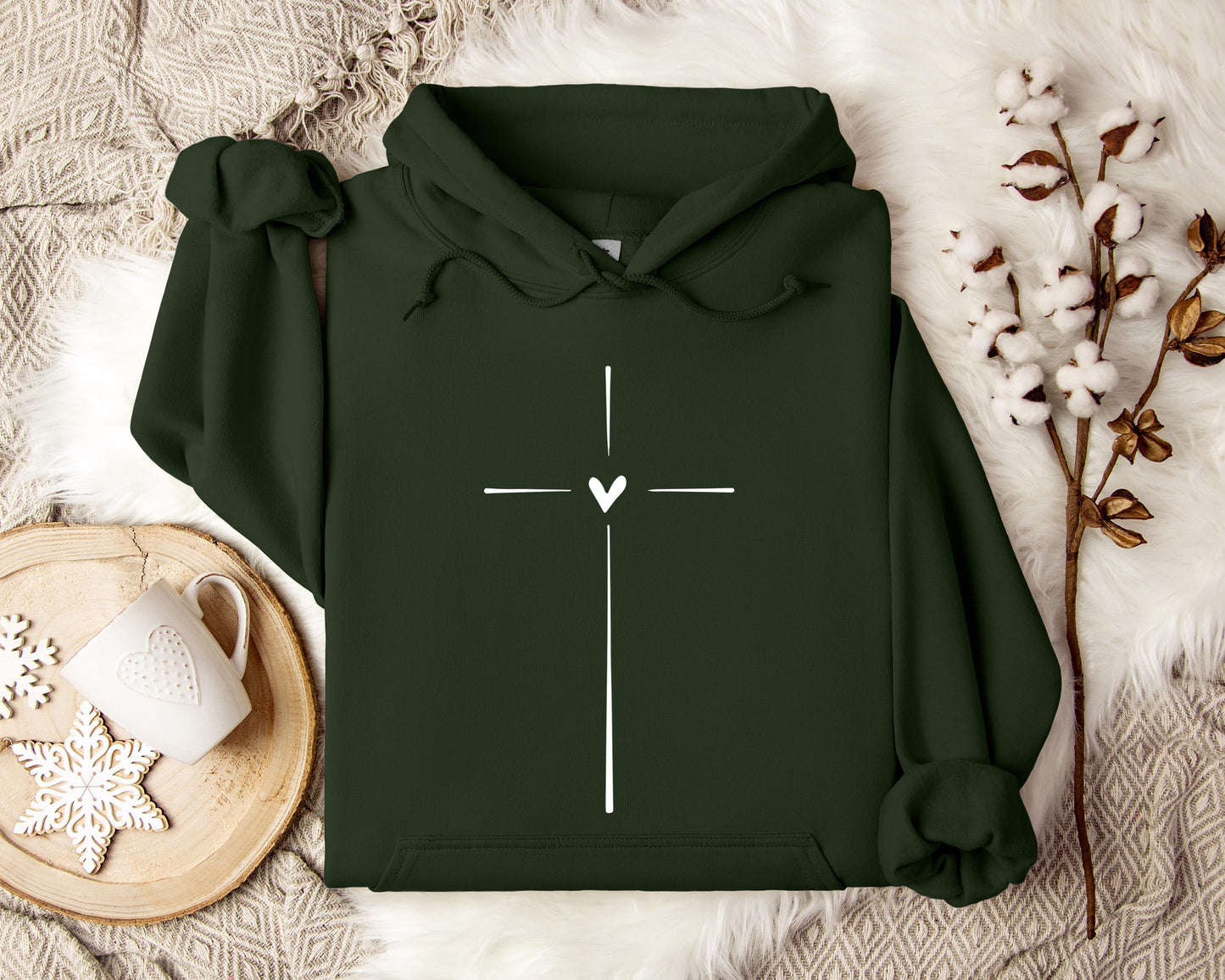 Heart Cross Hoodie