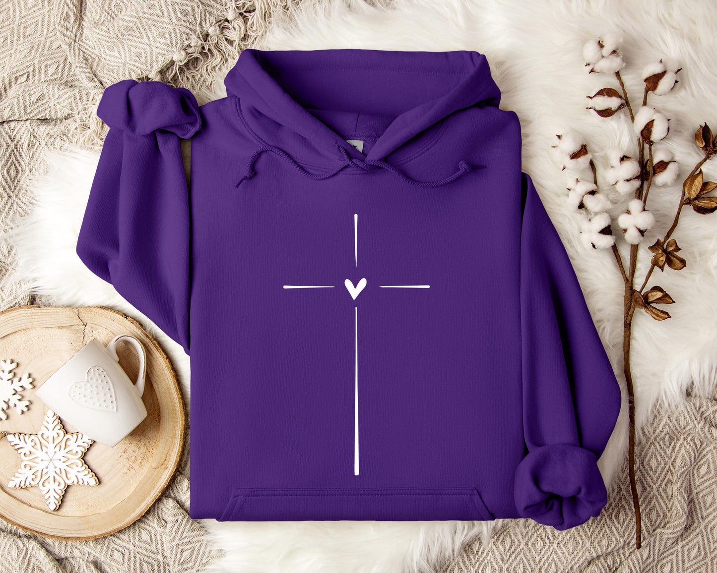 Heart Cross Hoodie