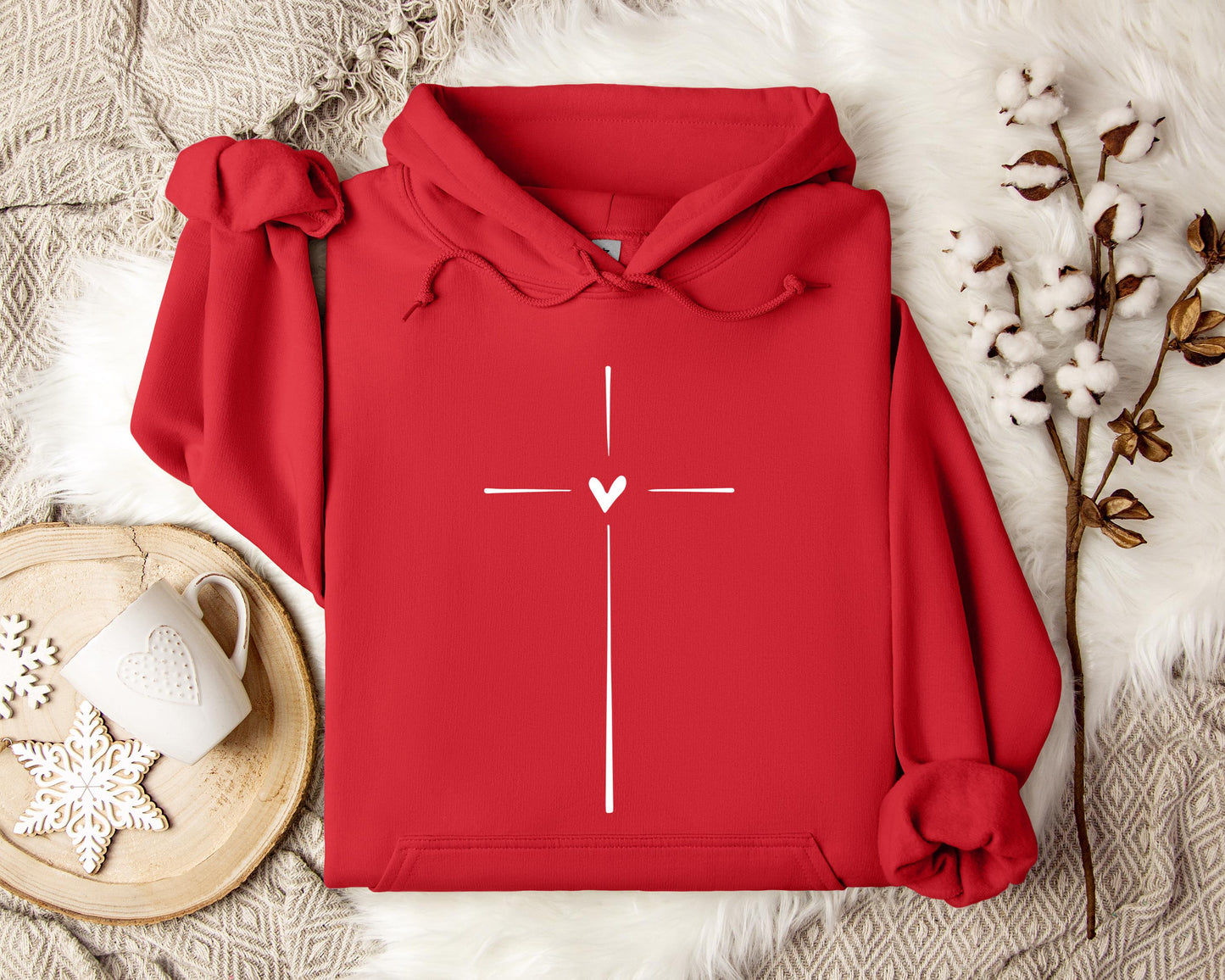 Heart Cross Hoodie