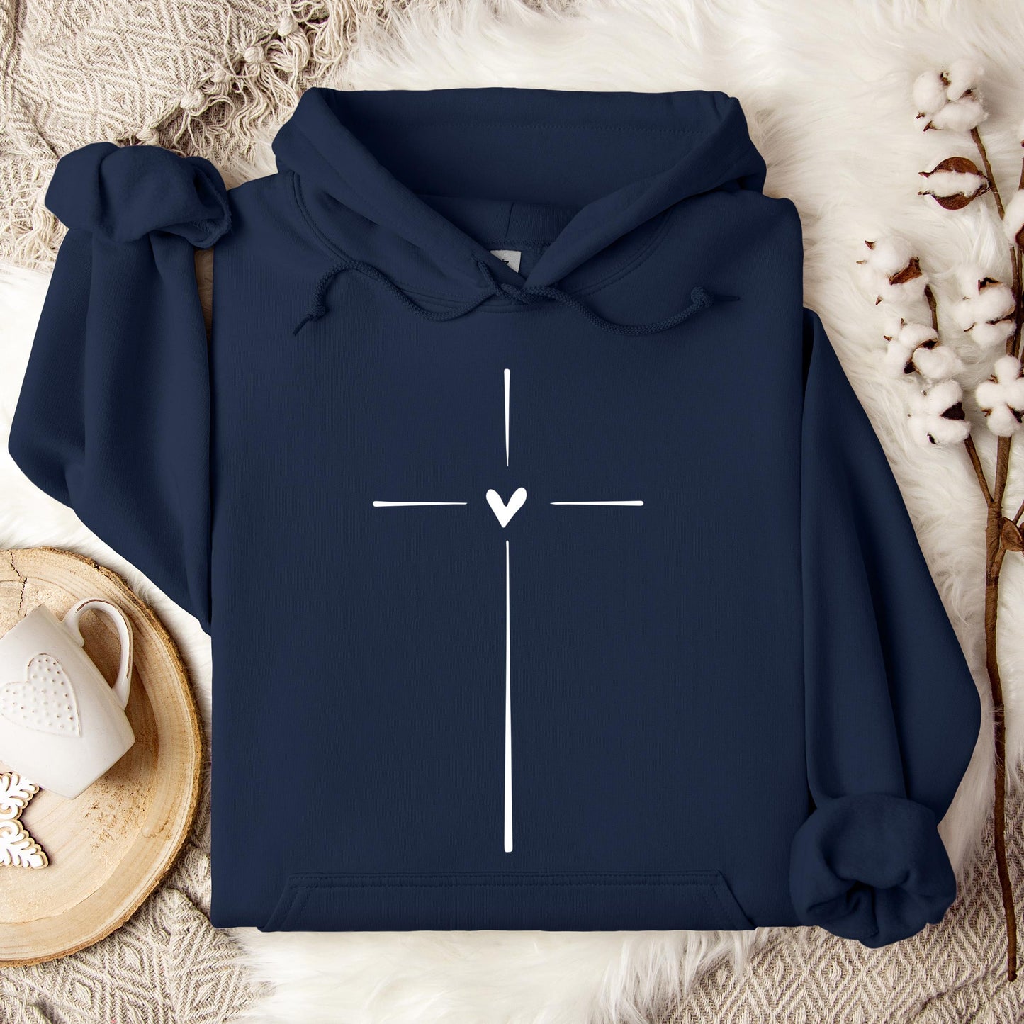 Heart Cross Hoodie