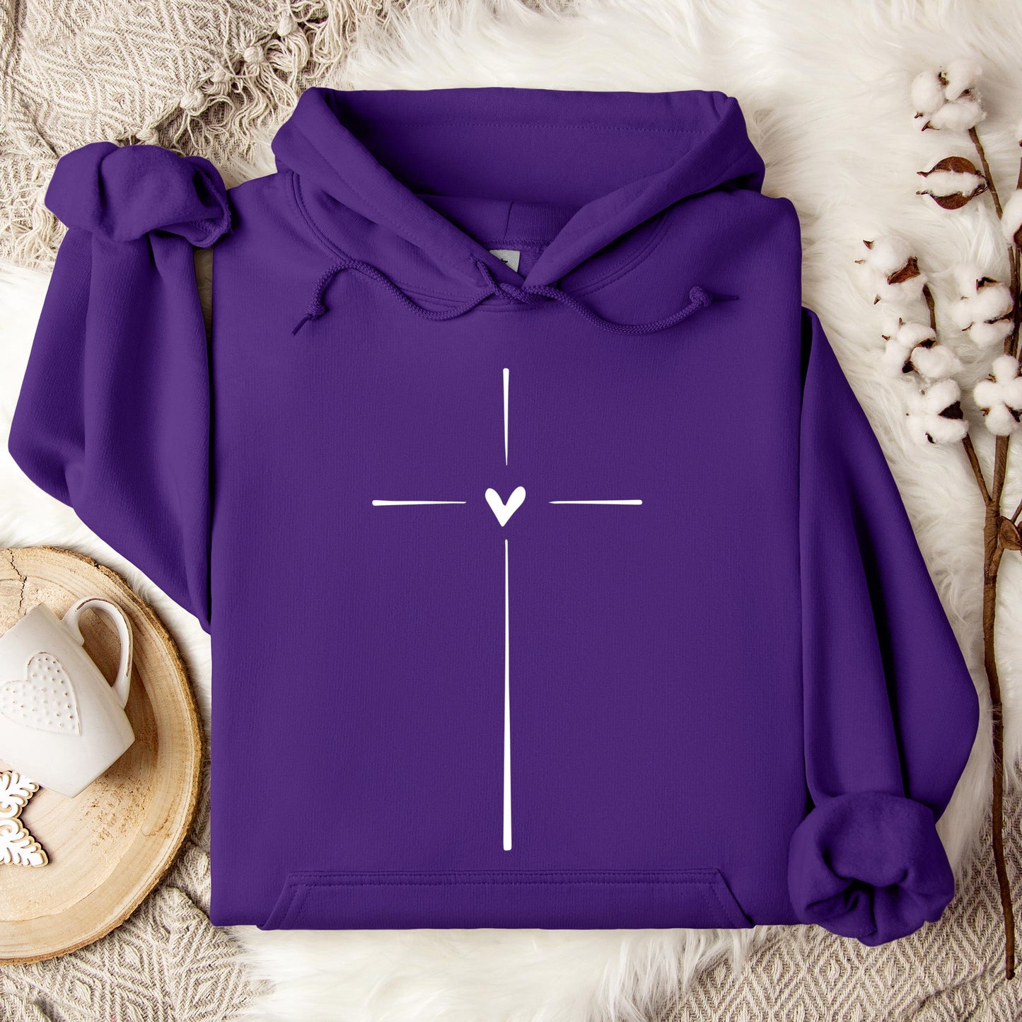 Heart Cross Hoodie