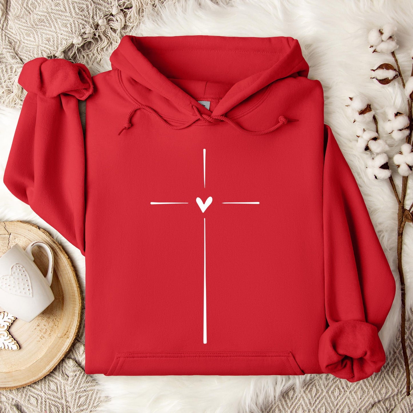 Heart Cross Hoodie