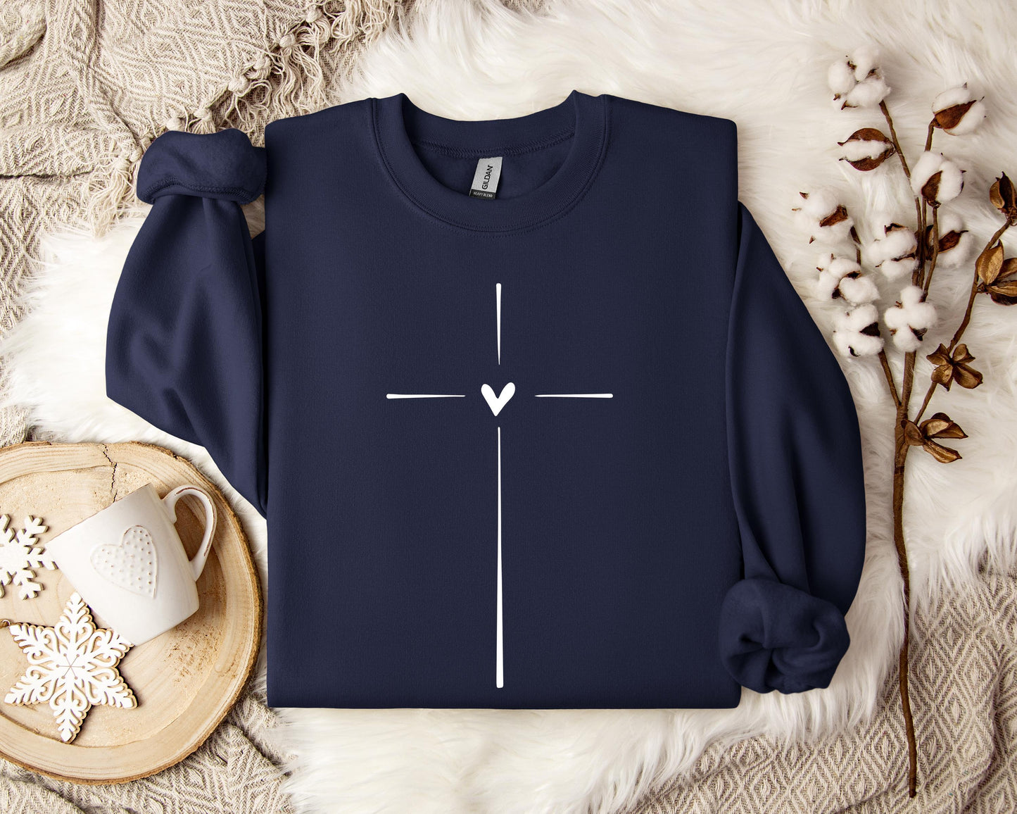 Heart Cross Sweatshirt