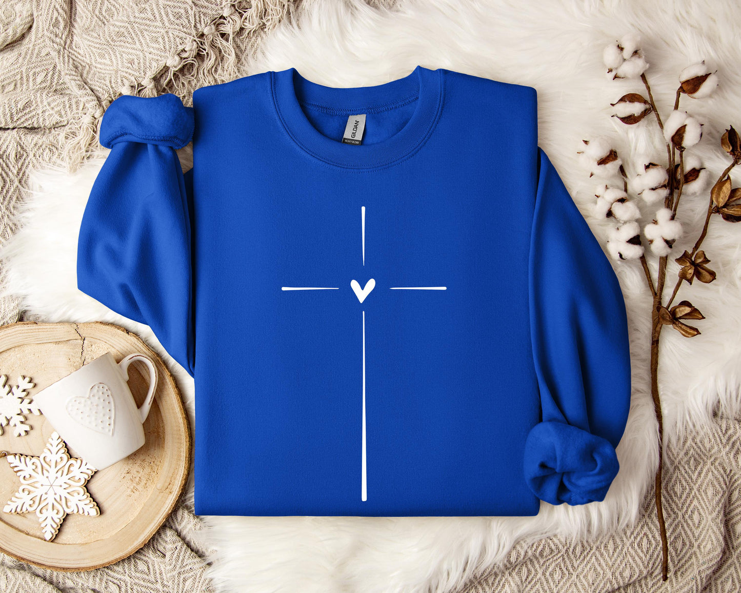 Heart Cross Sweatshirt