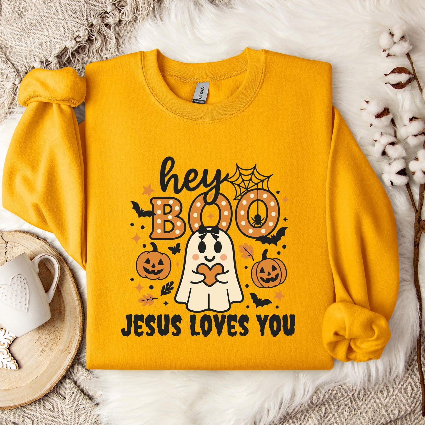 Hey Boo Jesus Loves You Sweatshirt