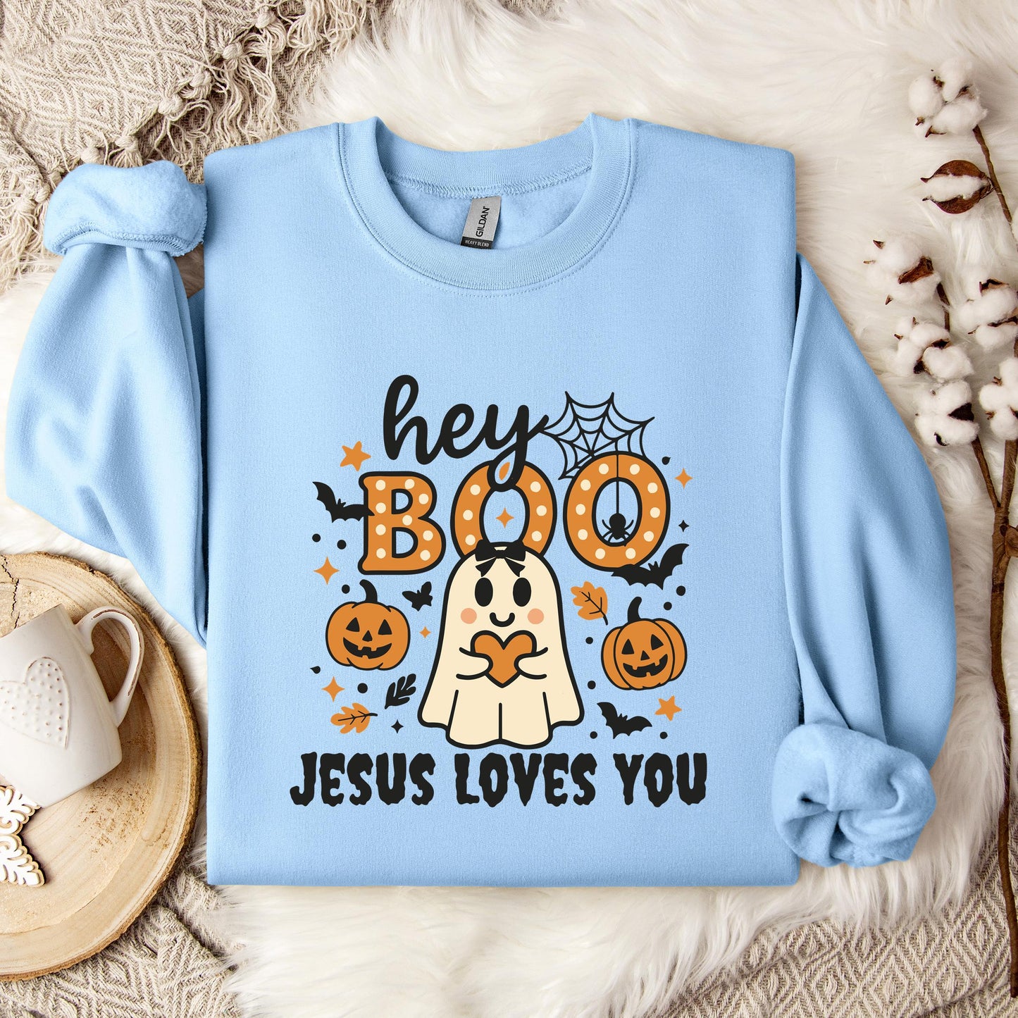 Hey Boo Jesus Loves You Sweatshirt