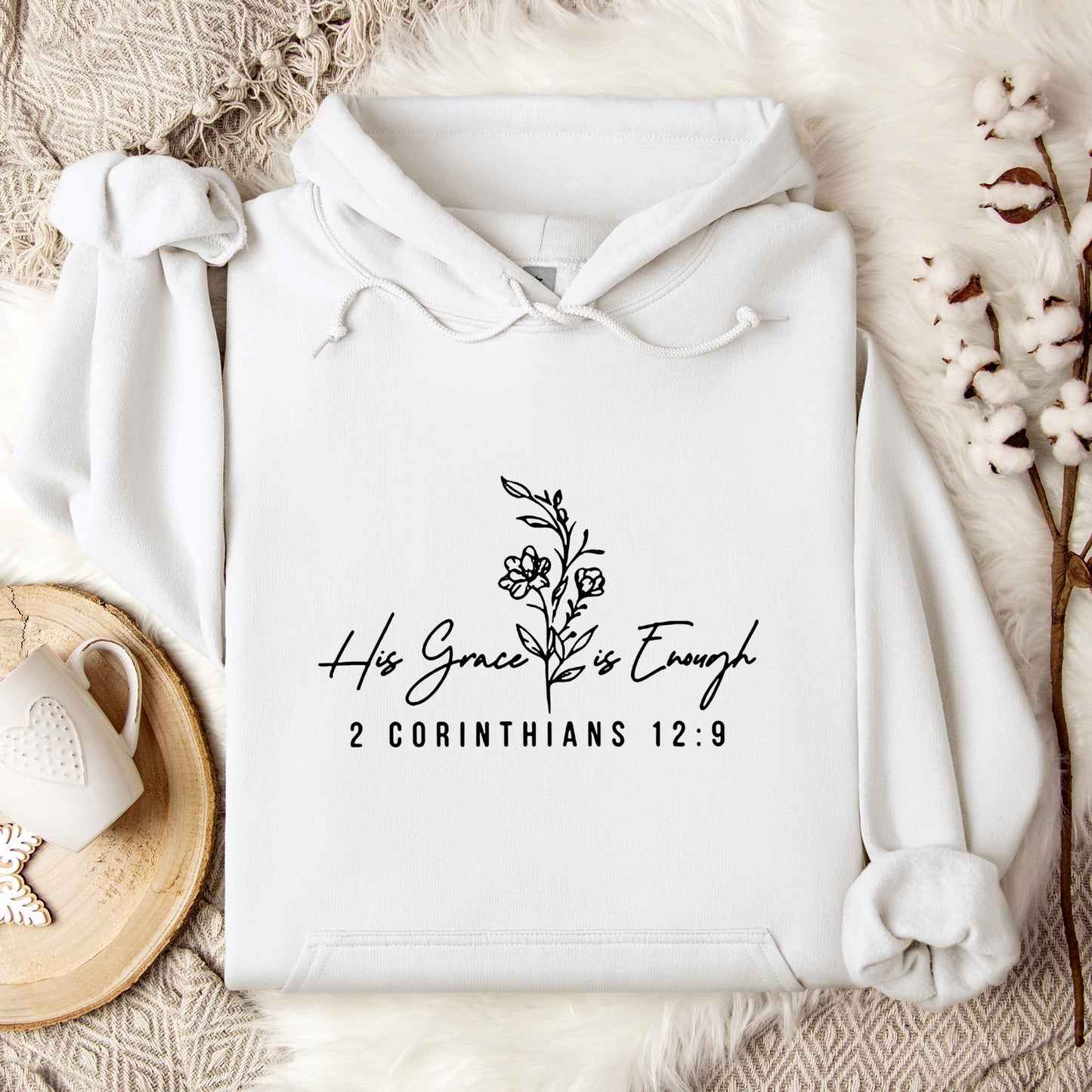 His Grace Is Enough 2 Corinthians 12.9 Hoodie