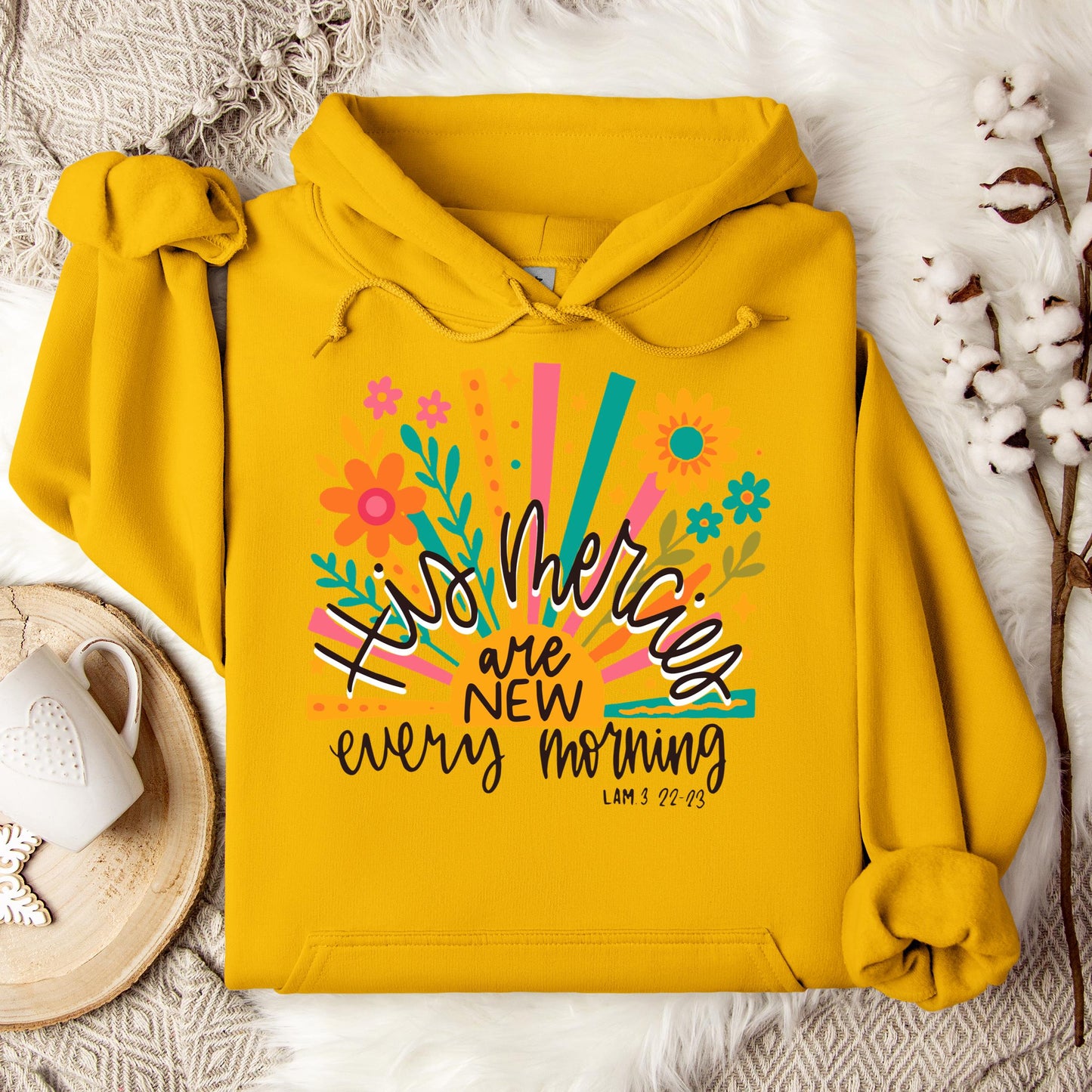 His Mercies Are New Every Morning Lamentation 3.22-23 01 Hoodie