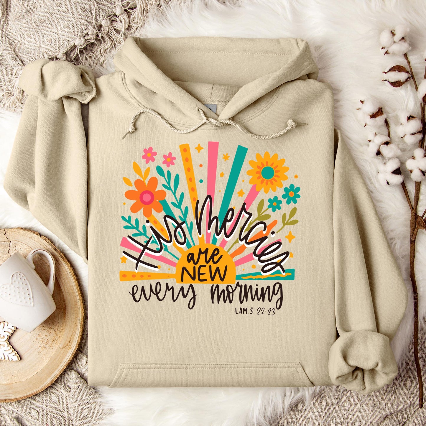His Mercies Are New Every Morning Lamentation 3.22-23 01 Hoodie