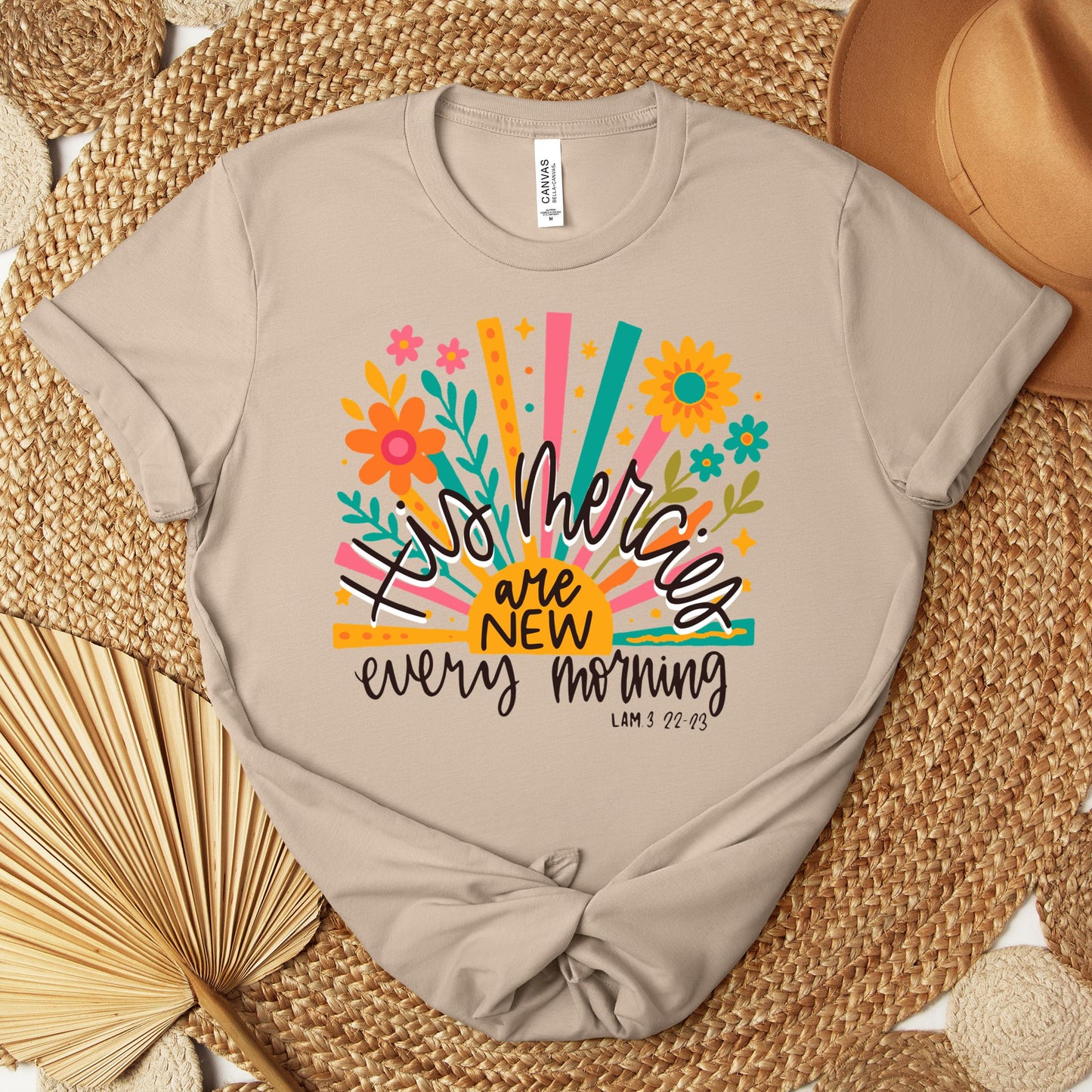 His Mercies Are New Every Morning Lamentation 3.22-23 01 Premium T-shirt