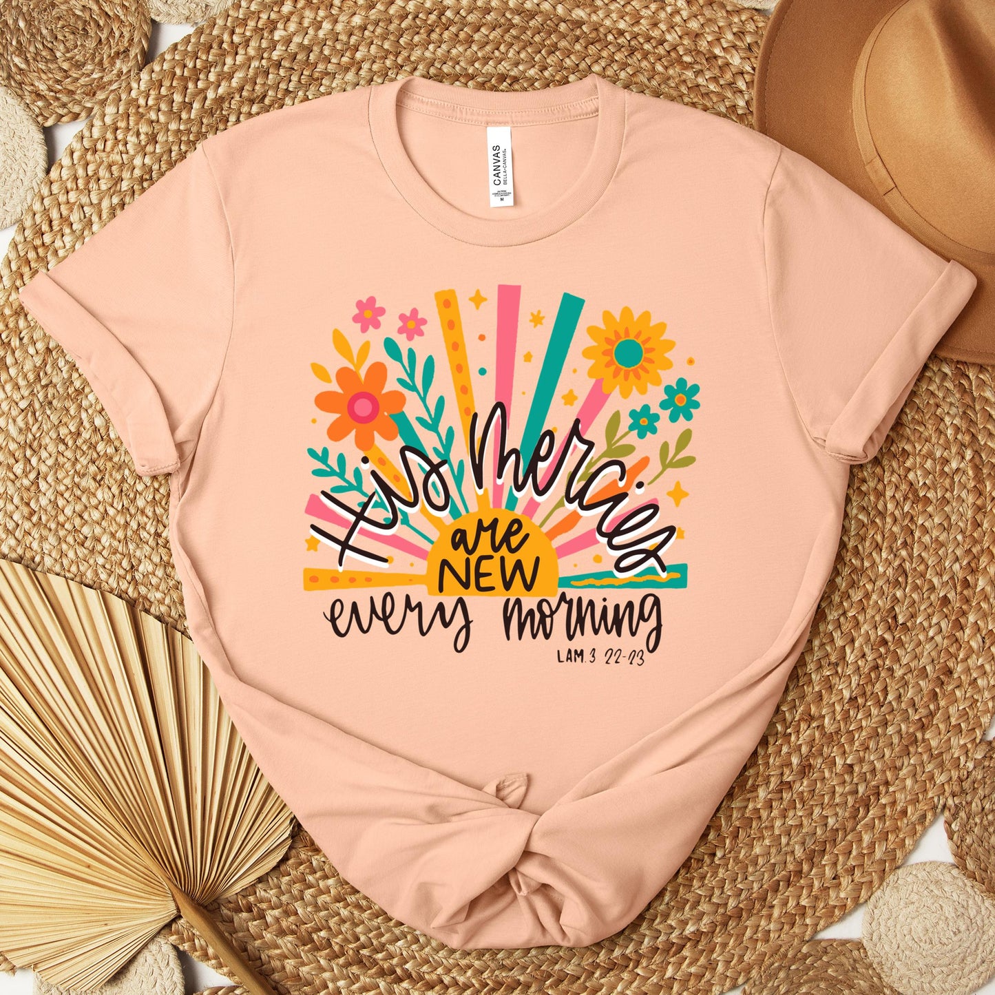 His Mercies Are New Every Morning Lamentation 3.22-23 01 Premium T-shirt