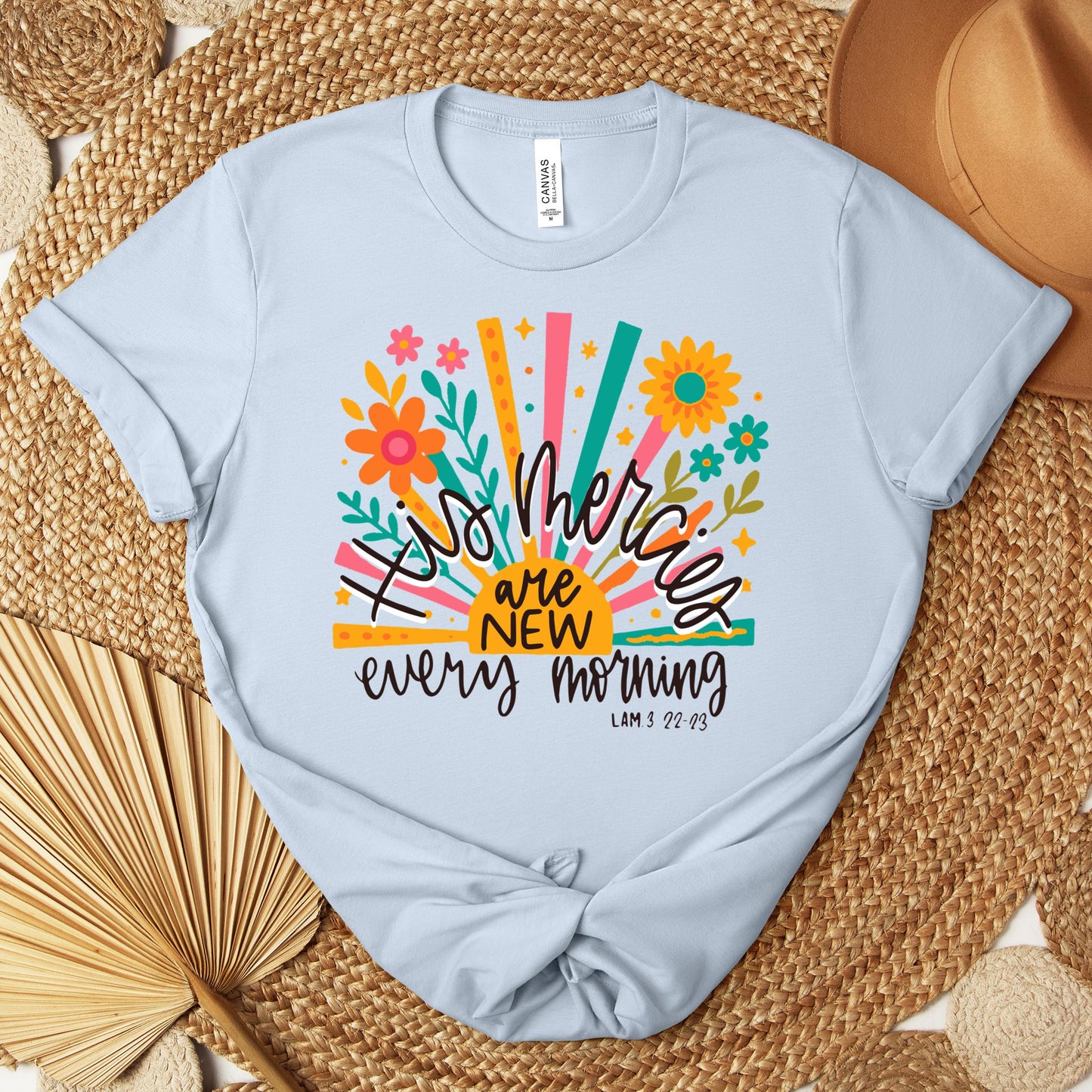 His Mercies Are New Every Morning Lamentation 3.22-23 01 Premium T-shirt