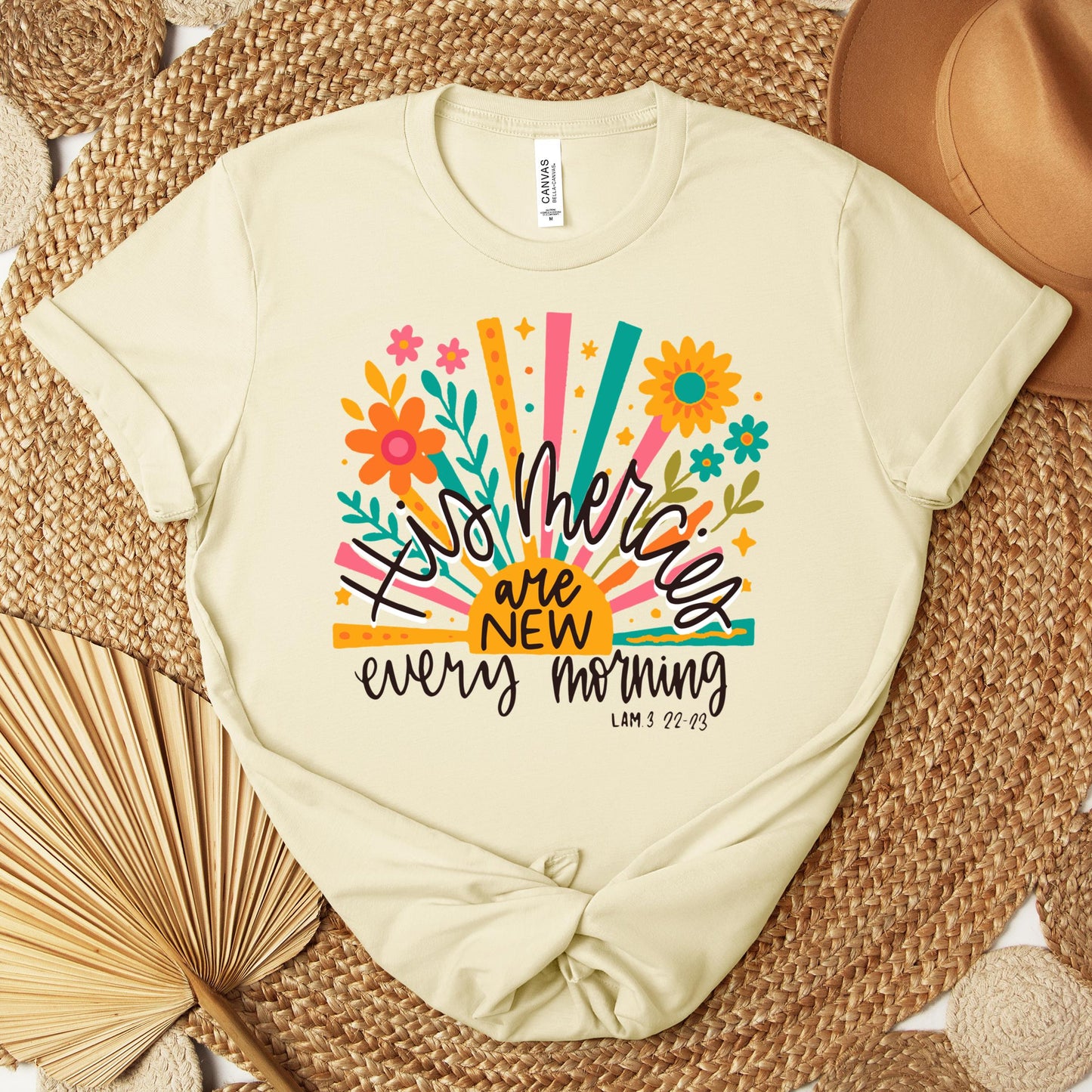 His Mercies Are New Every Morning Lamentation 3.22-23 01 Premium T-shirt